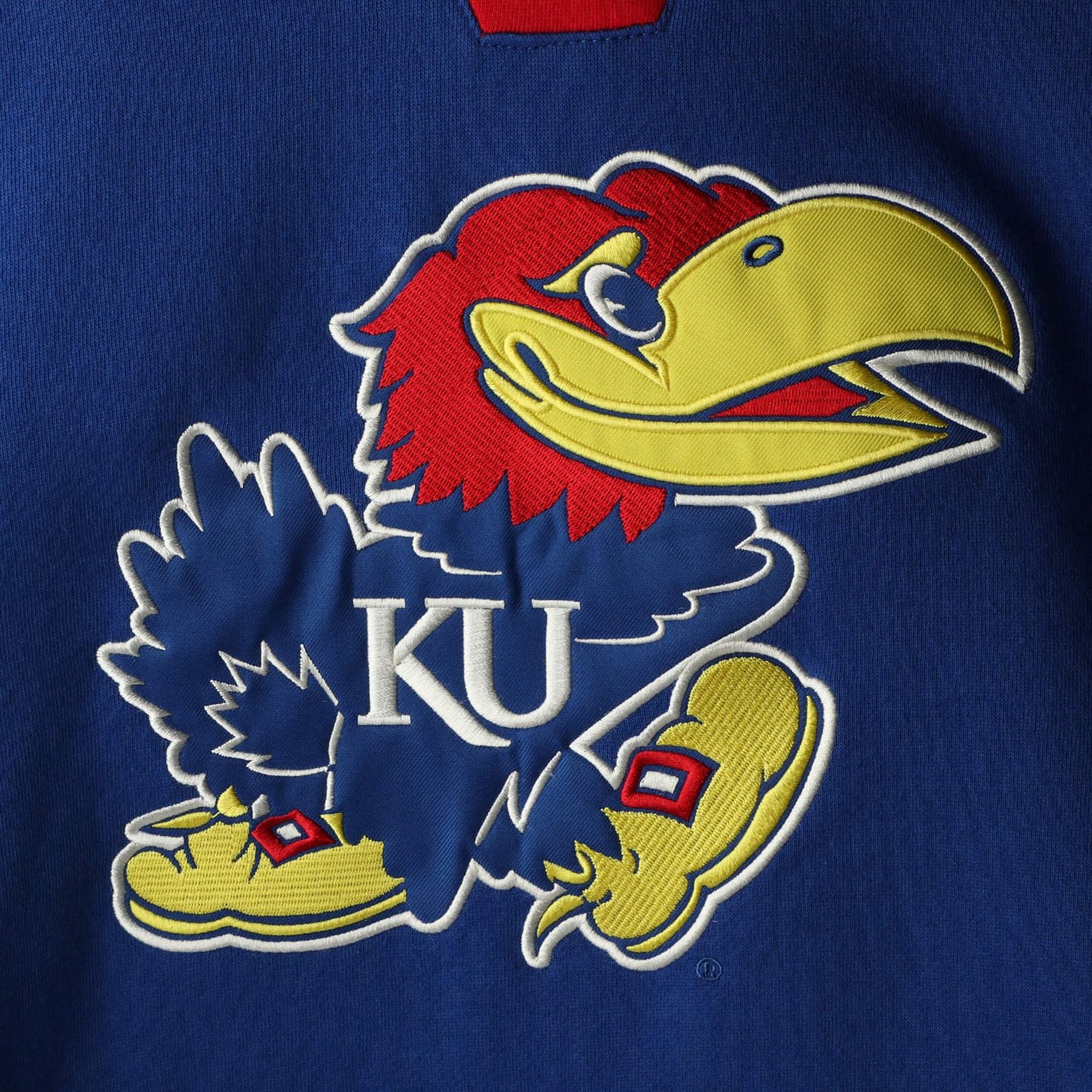 Colosseum Kansas Jayhawks 20 Lace-Up Pullover Hoodie