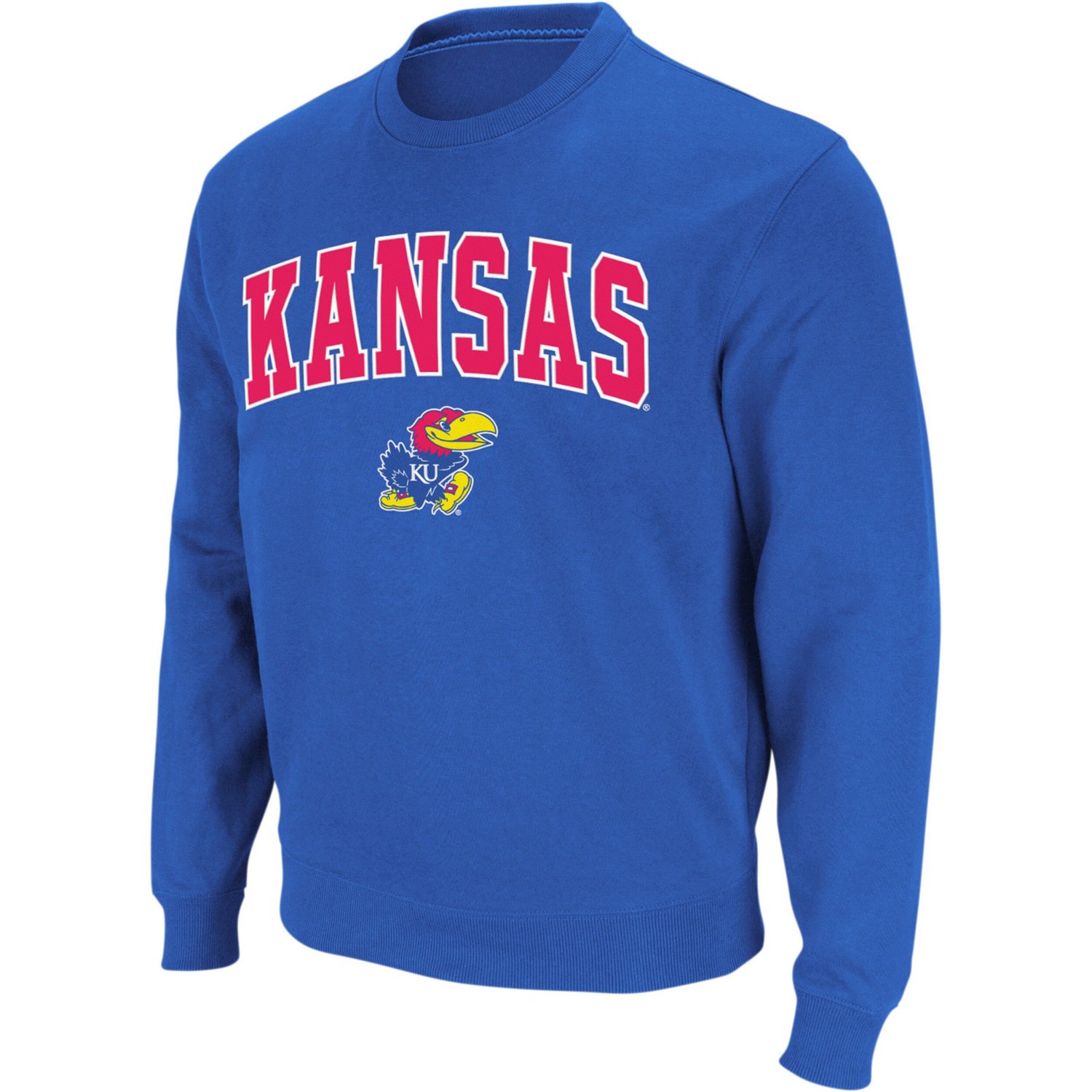 Colosseum Kansas Jayhawks Arch  Logo Crew Neck Sweatshirt - view number 1