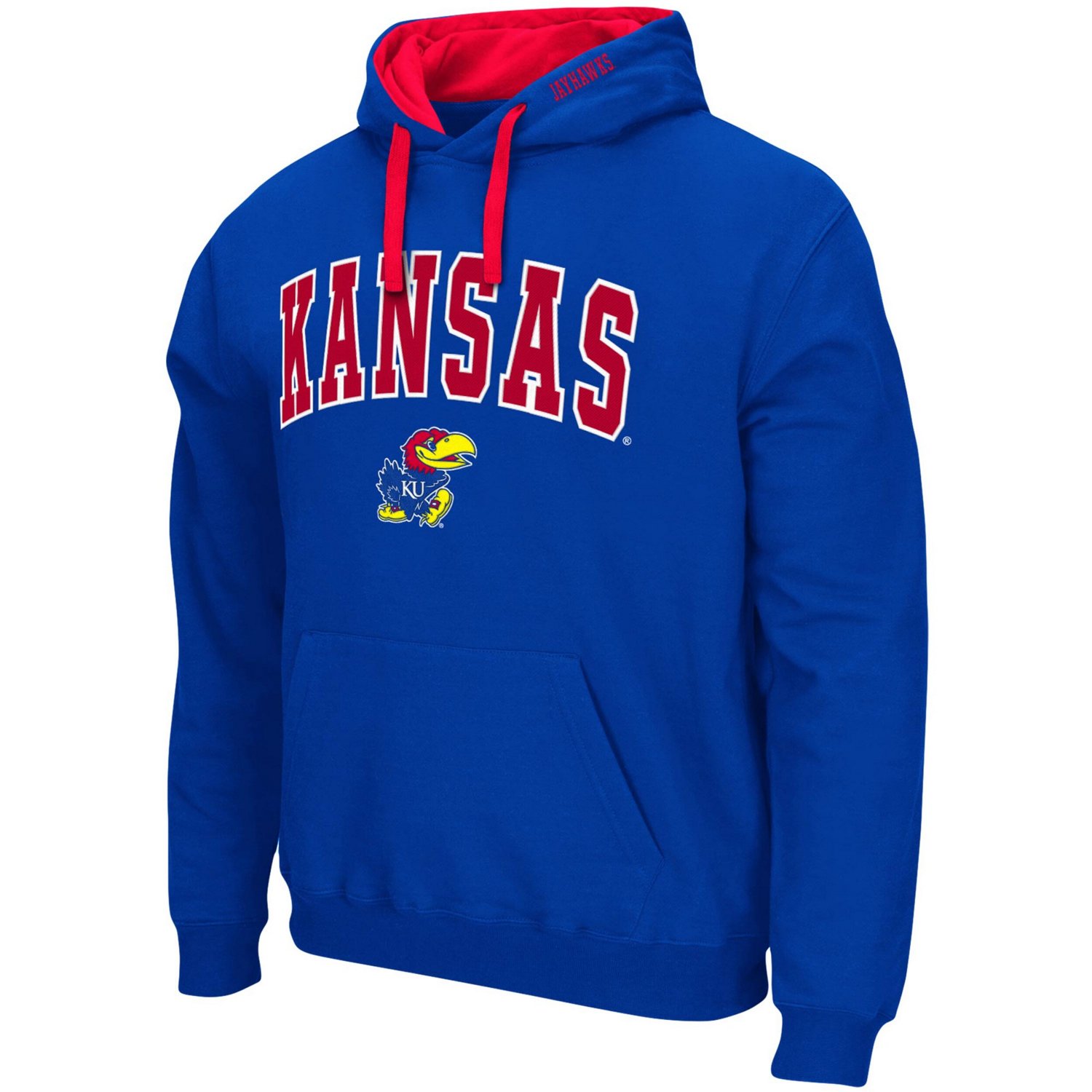 Colosseum Kansas Jayhawks Big  Tall Arch  Logo 20 Pullover Hoodie - view number 2
