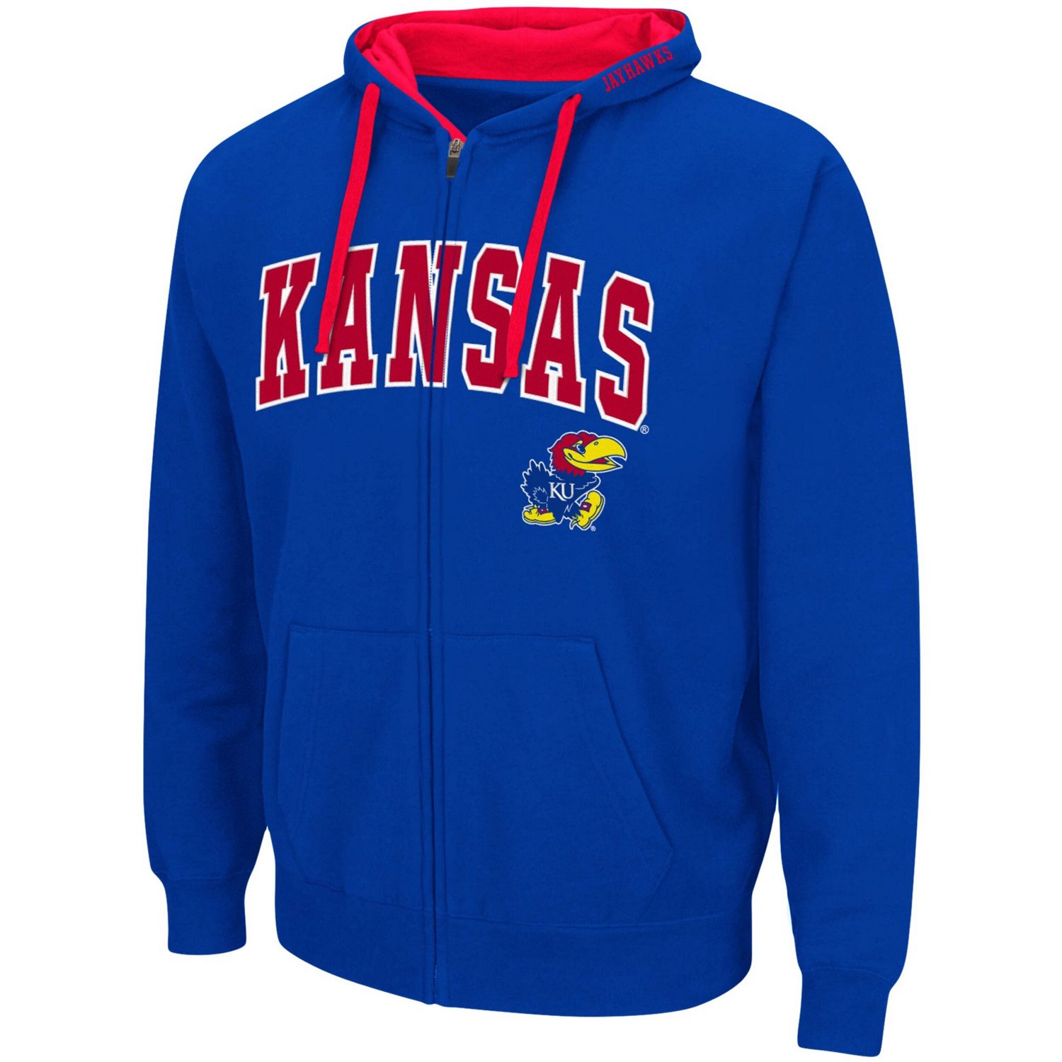 Colosseum Kansas Jayhawks Big  Tall Full-Zip Hoodie - view number 2