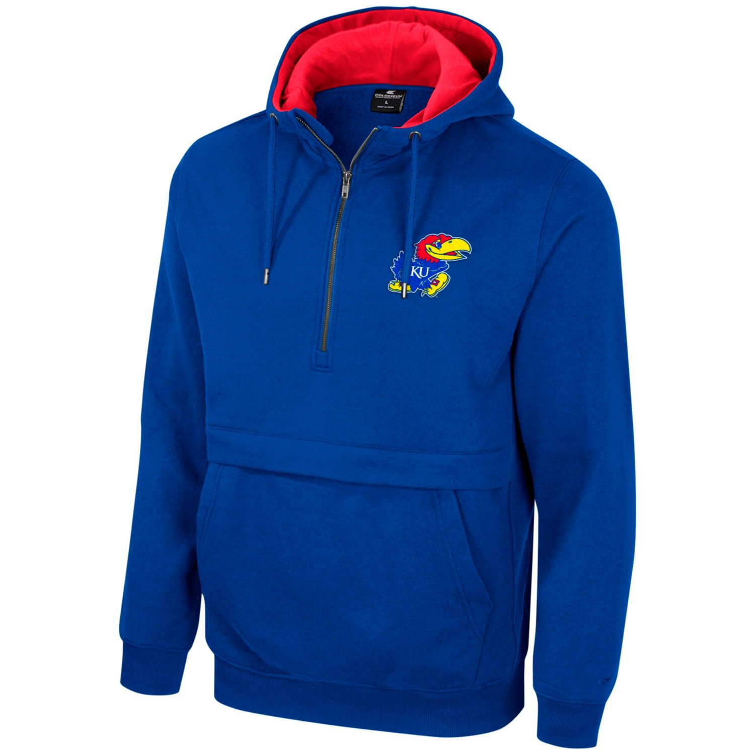 Colosseum Kansas Jayhawks Half-Zip Hoodie                                                                                        - view number 2