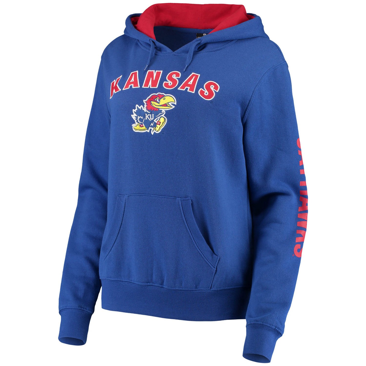 Colosseum Kansas Jayhawks Loud and Proud Pullover Hoodie - view number 2