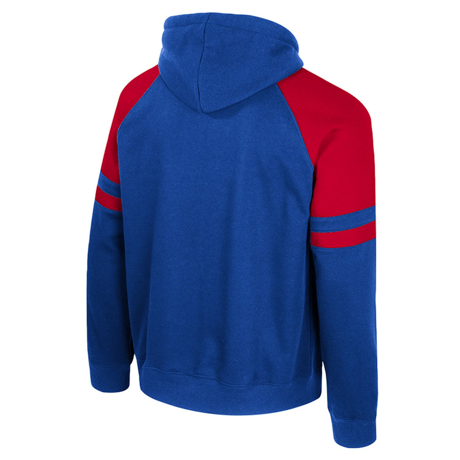Colosseum Kansas Jayhawks Todd Raglan Pullover Hoodie                                                                            - view number 3