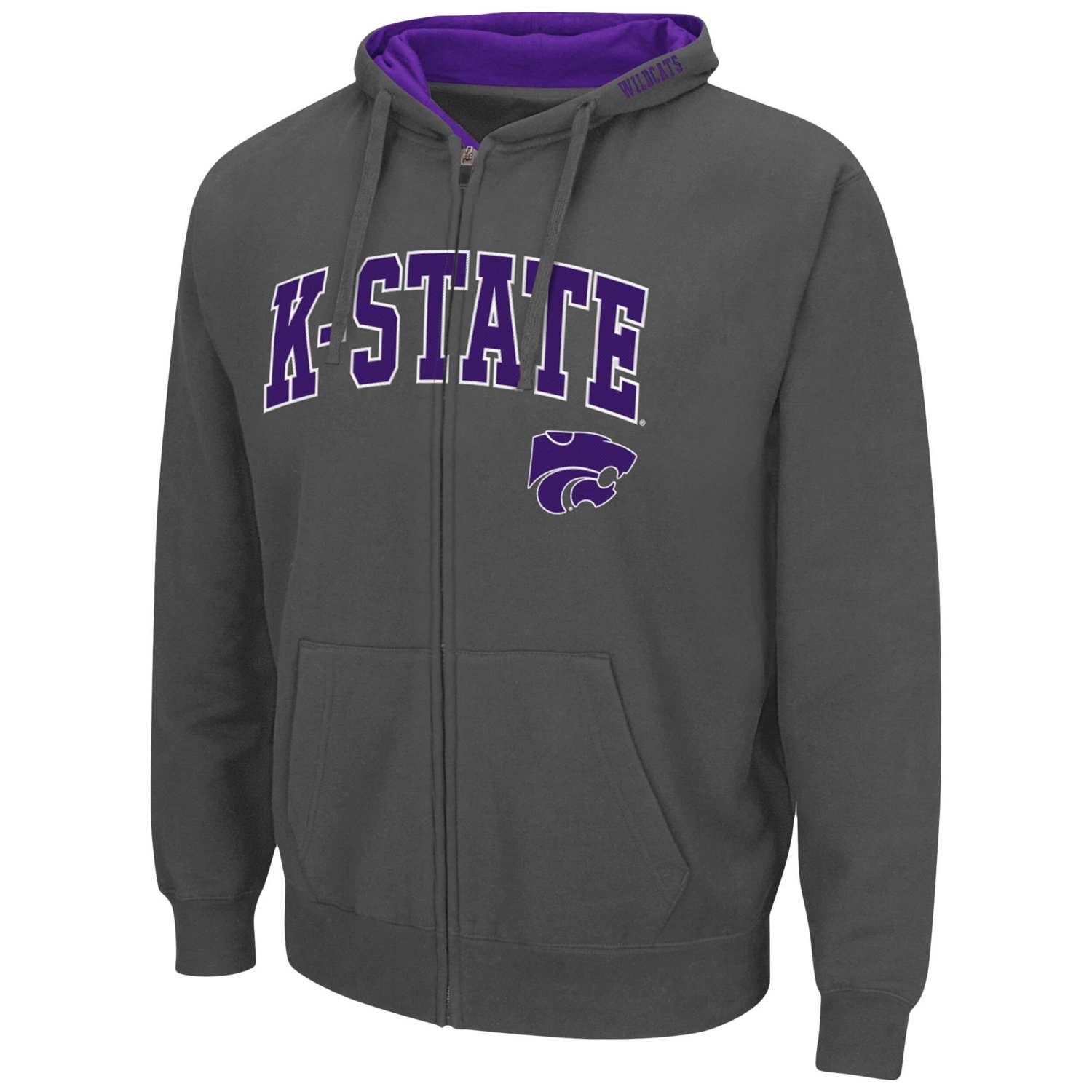 Colosseum Kansas State Wildcats Arch  Logo 30 Full-Zip Hoodie                                                                    - view number 2