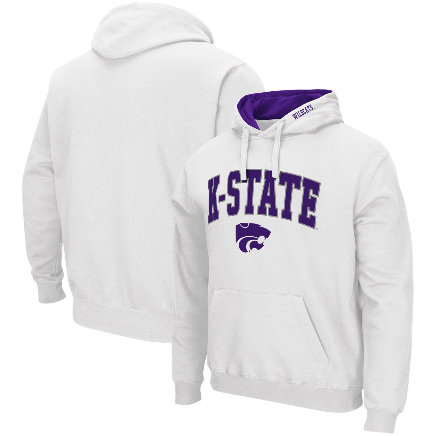 Colosseum Kansas State Wildcats Arch  Logo 30 Pullover Hoodie