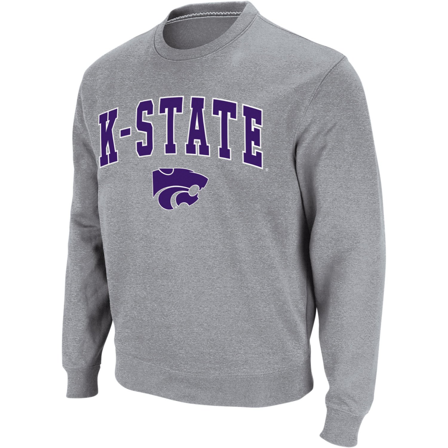Colosseum Kansas State Wildcats Arch  Logo Crew Neck Sweatshirt - view number 2