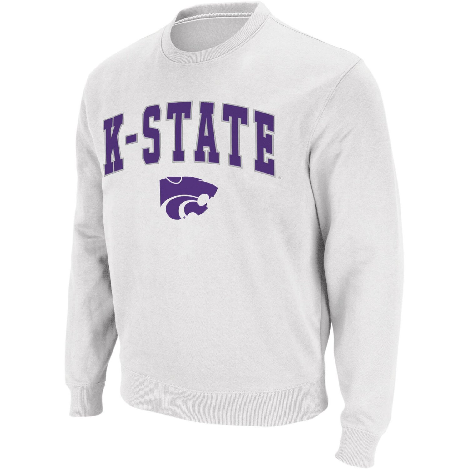 Colosseum Kansas State Wildcats Arch  Logo Crew Neck Sweatshirt                                                                  - view number 2