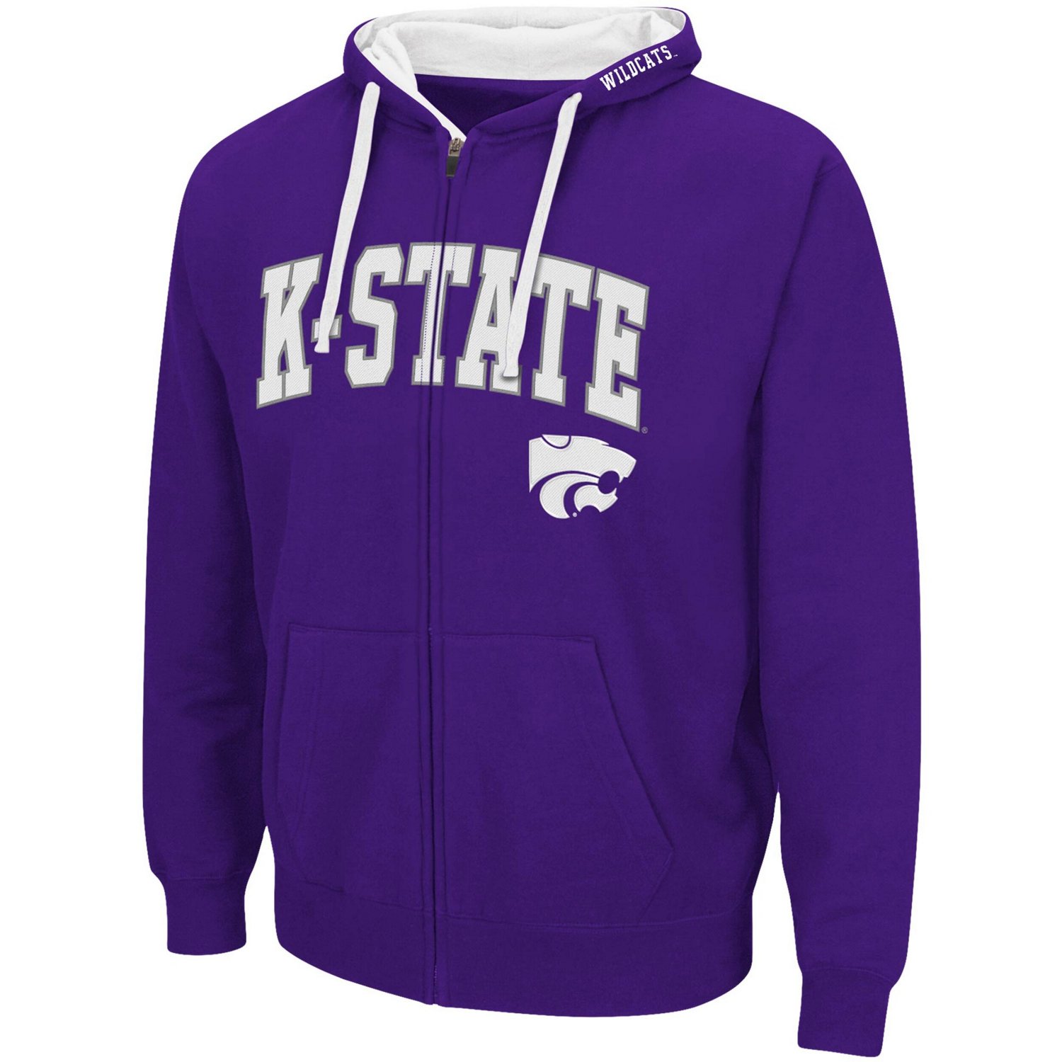 Colosseum Kansas State Wildcats Big  Tall Full-Zip Hoodie - view number 2