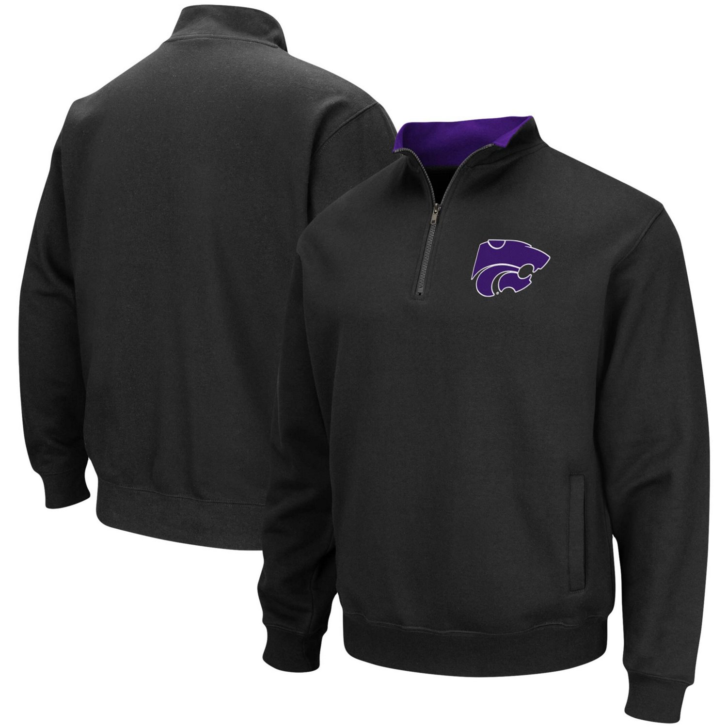 Colosseum Kansas State Wildcats Tortugas Logo Quarter-Zip Jacket