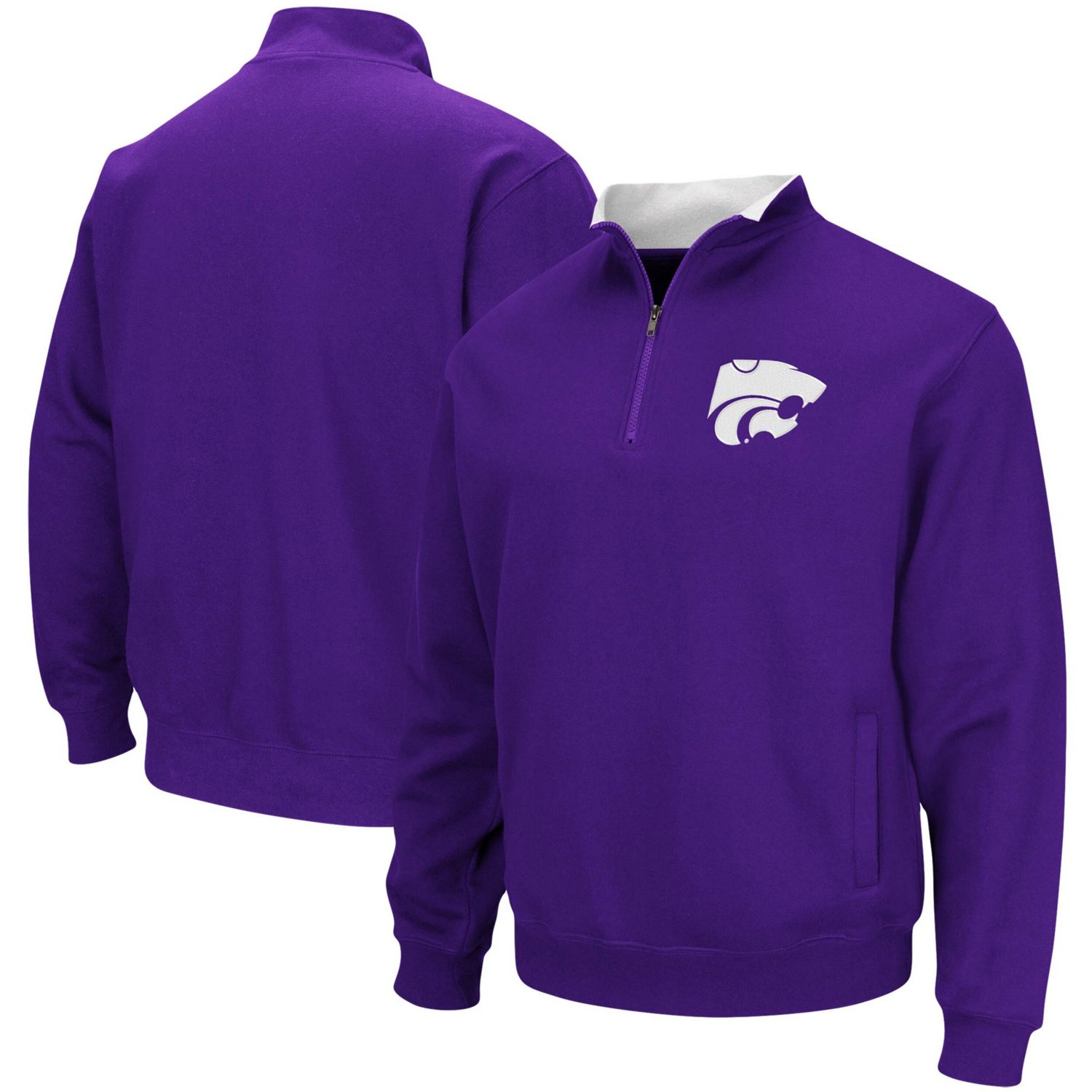 Colosseum Kansas State Wildcats Tortugas Logo Quarter-Zip Jacket - view number 1