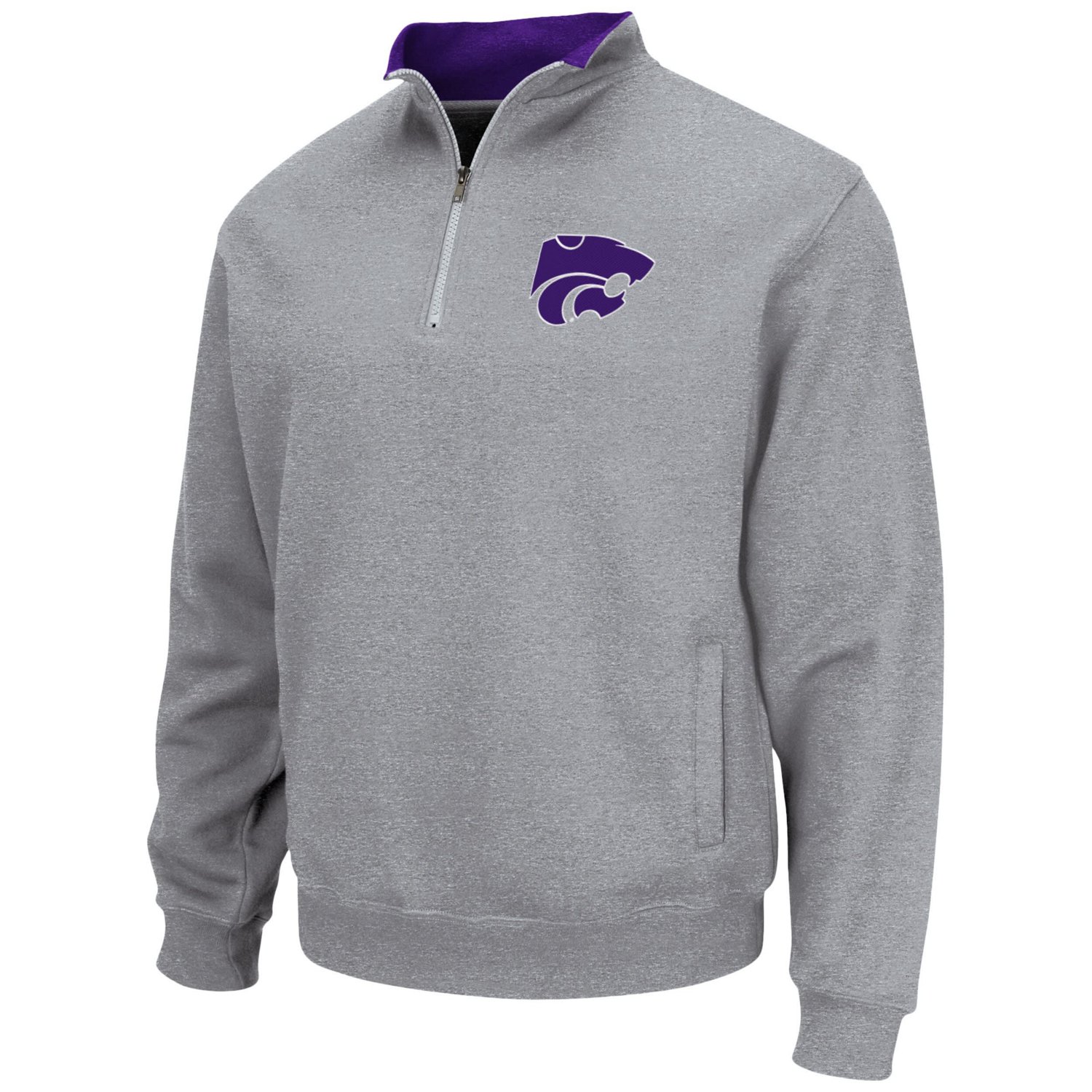 Colosseum Kansas State Wildcats Tortugas Logo Quarter-Zip Jacket - view number 2