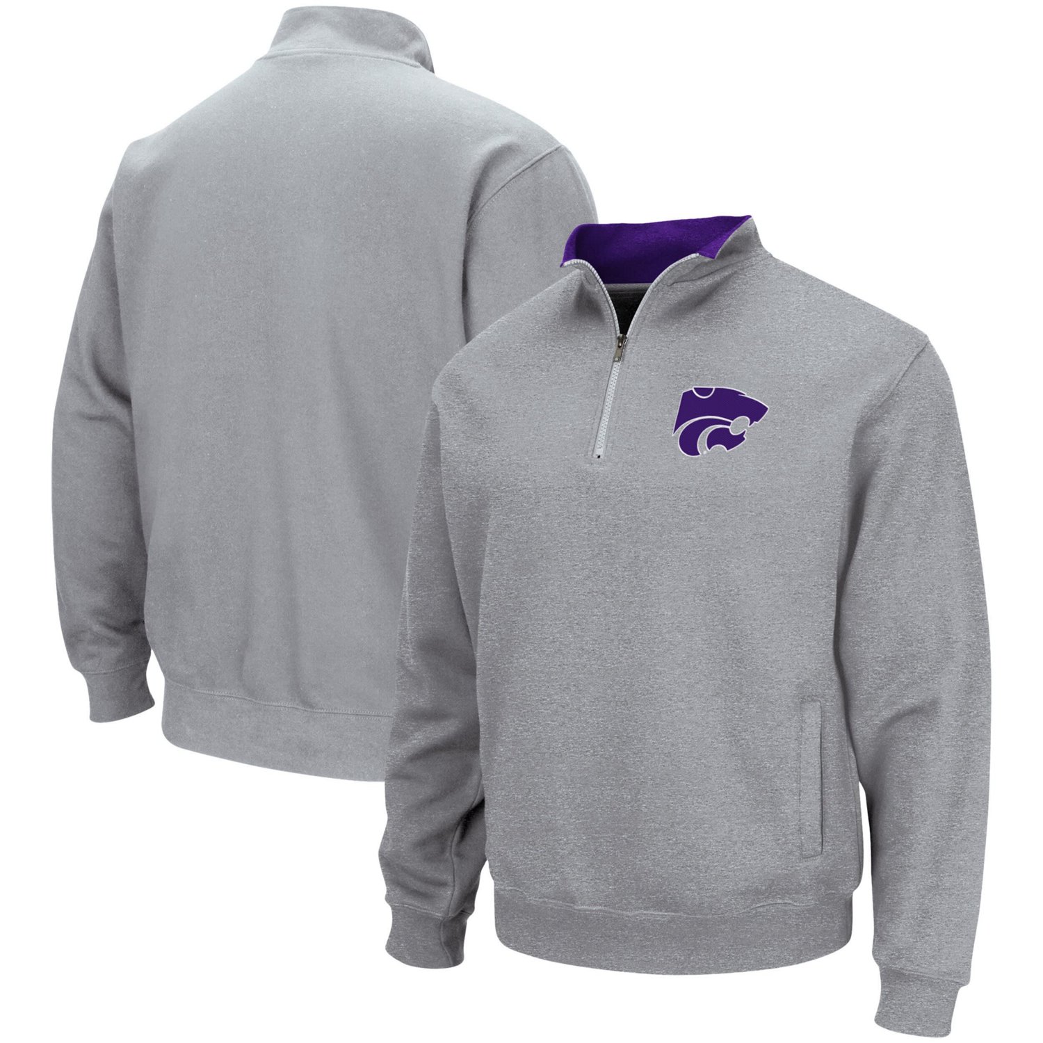 Colosseum Kansas State Wildcats Tortugas Logo Quarter-Zip Jacket