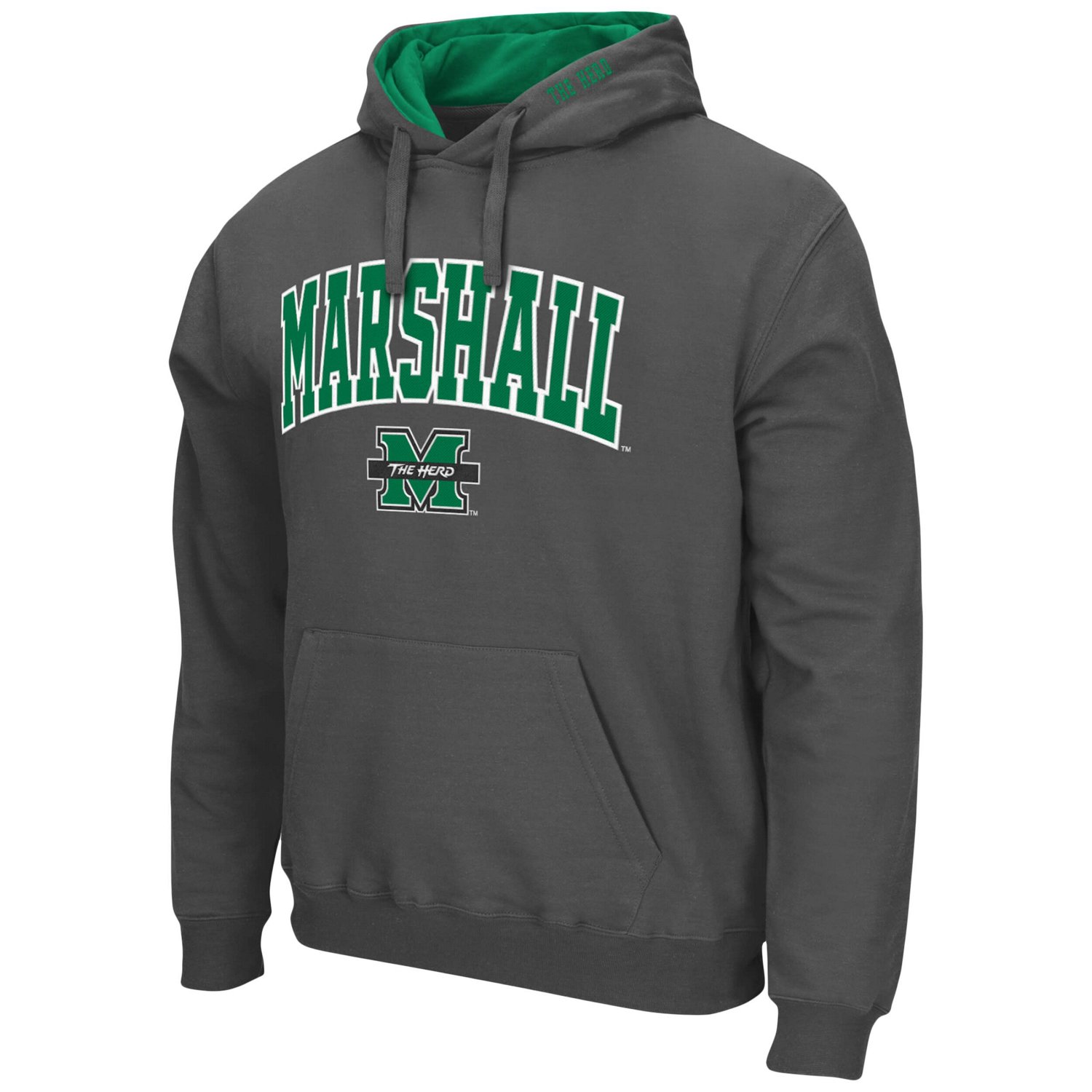 Colosseum Kelly Marshall Thundering Herd Arch and Logo Pullover Hoodie