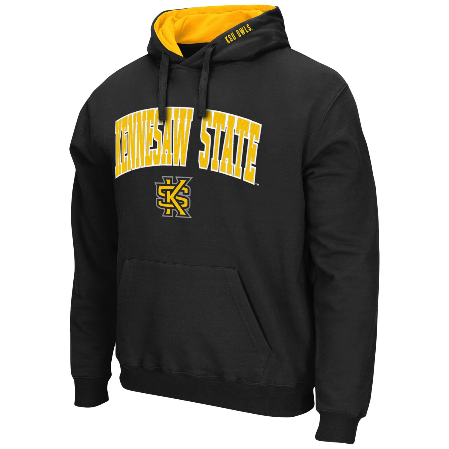 Colosseum Kennesaw State Owls Arch and Logo Pullover Hoodie                                                                      - view number 2
