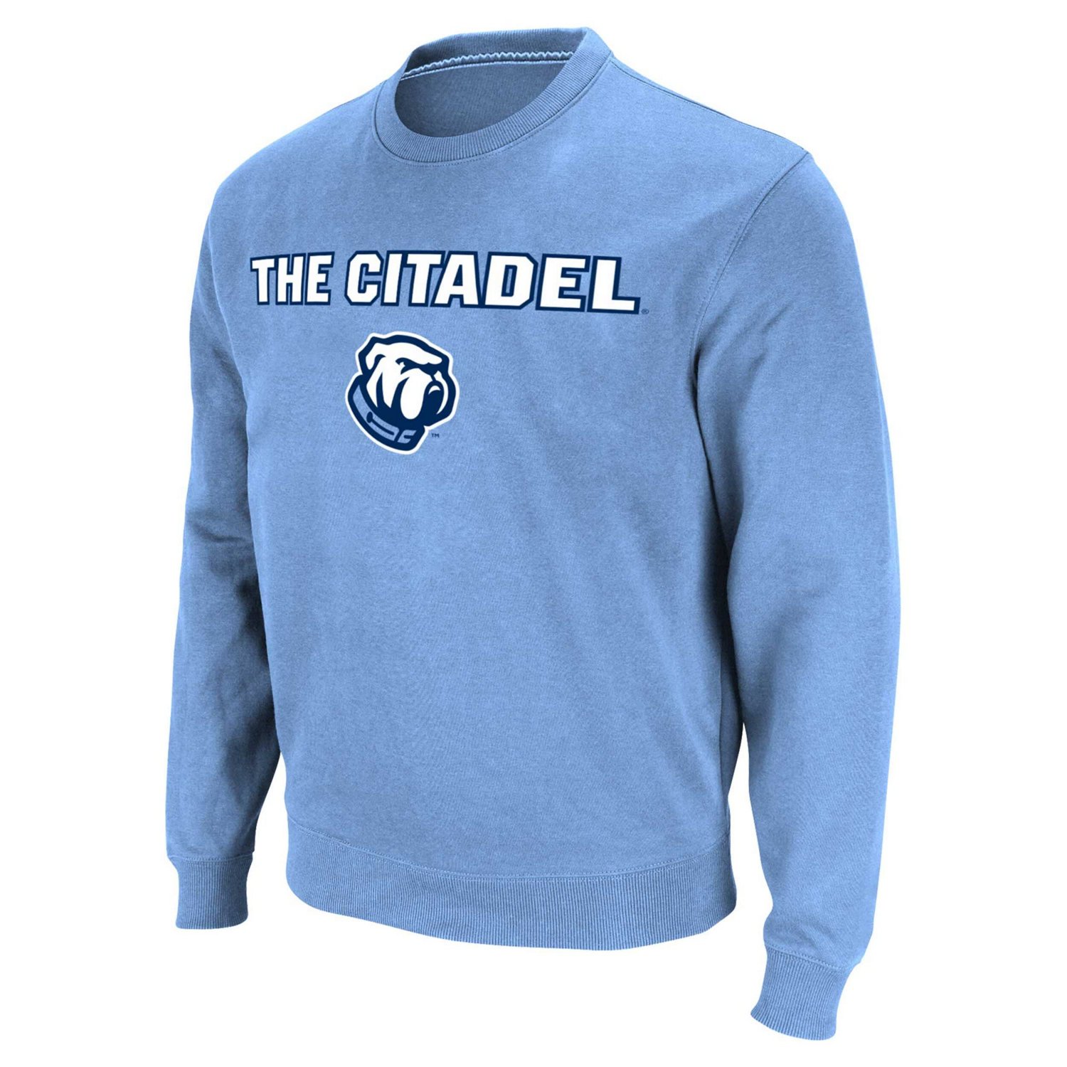 Colosseum Light Citadel Bulldogs Arch  Logo Pullover Sweatshirt