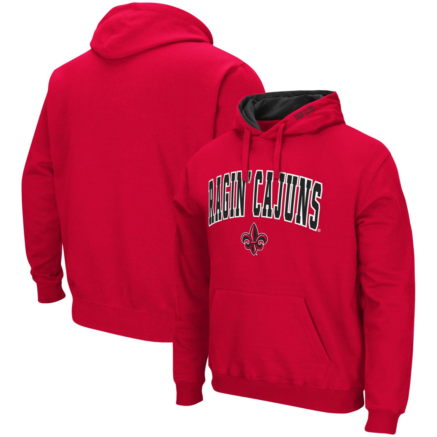 Colosseum Louisiana Ragin' Cajuns Arch and Logo Pullover Hoodie