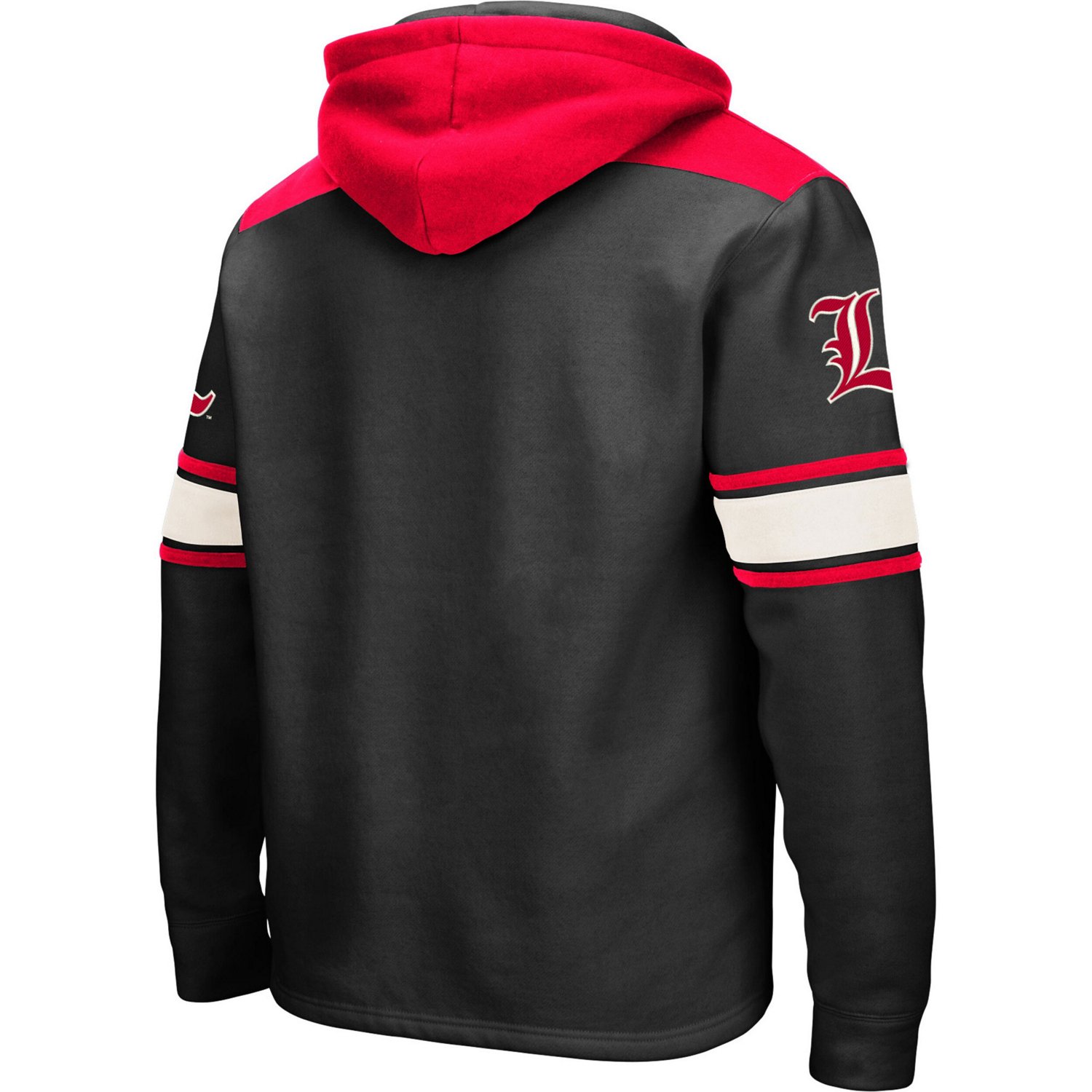Colosseum Louisville Cardinals 20 Lace-Up Pullover Hoodie                                                                        - view number 3