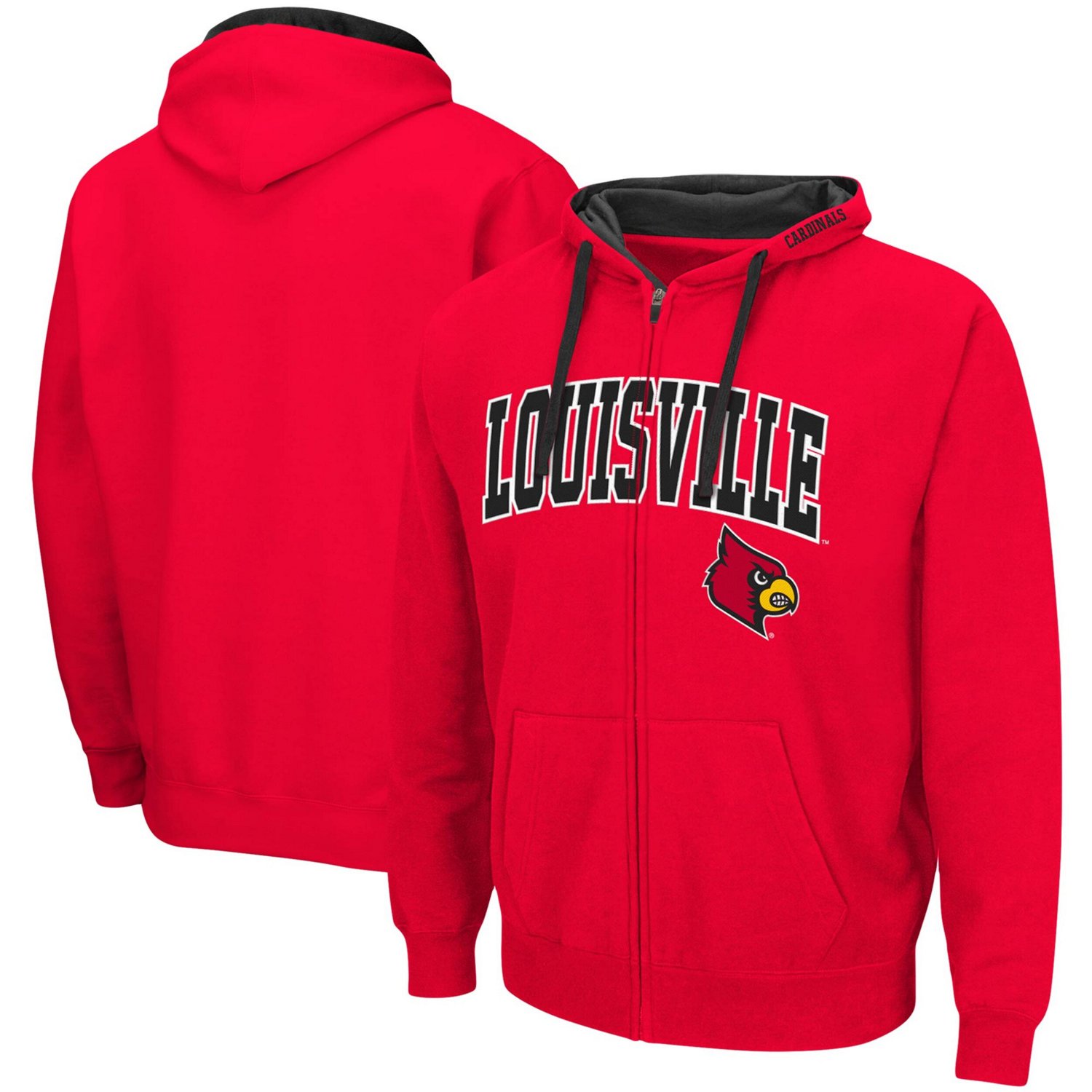 Colosseum Louisville Cardinals Big  Tall Full-Zip Hoodie