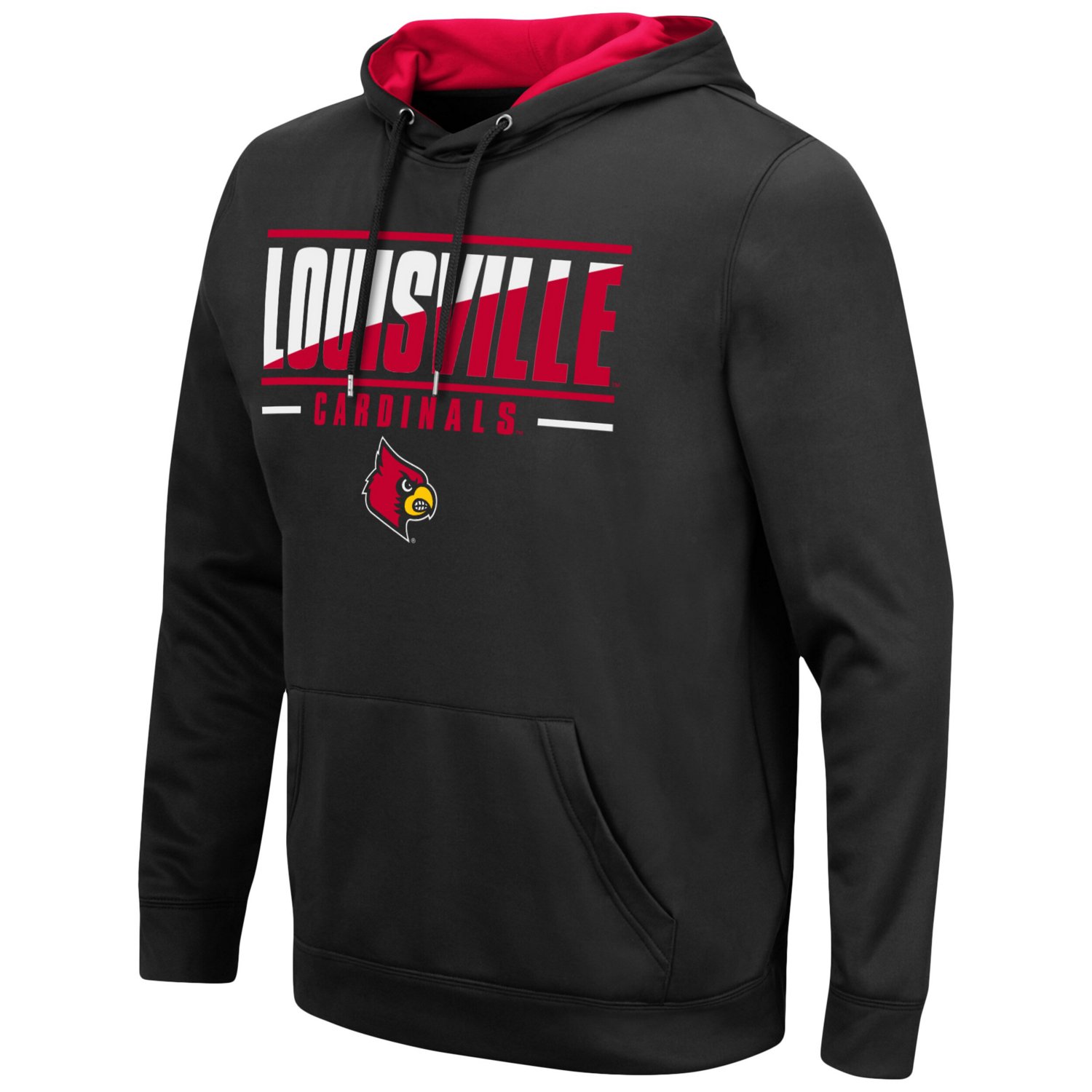 Colosseum Louisville Cardinals Slash Stack 20 Pullover Hoodie                                                                    - view number 2