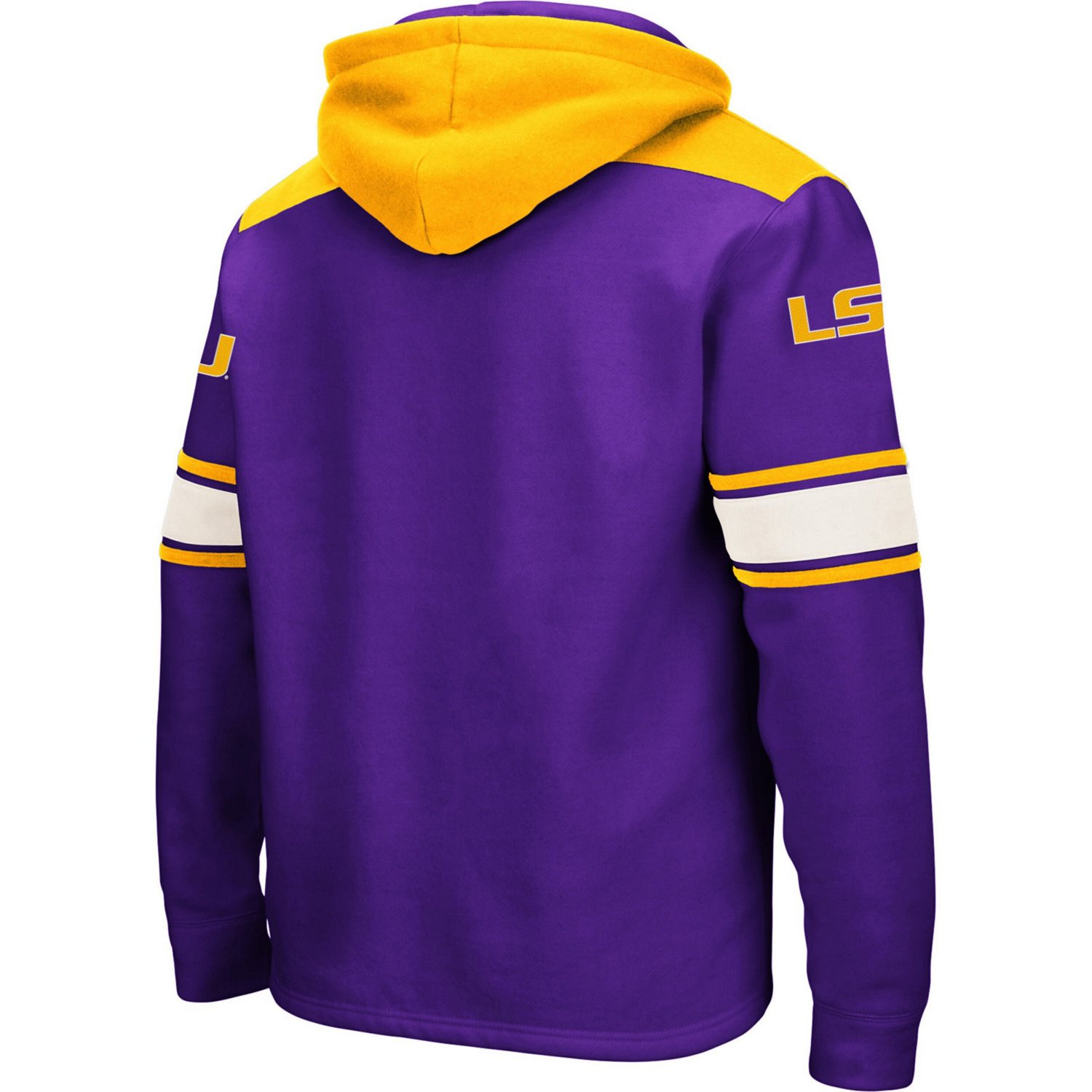 Colosseum LSU Tigers 20 Lace-Up Pullover Hoodie - view number 4
