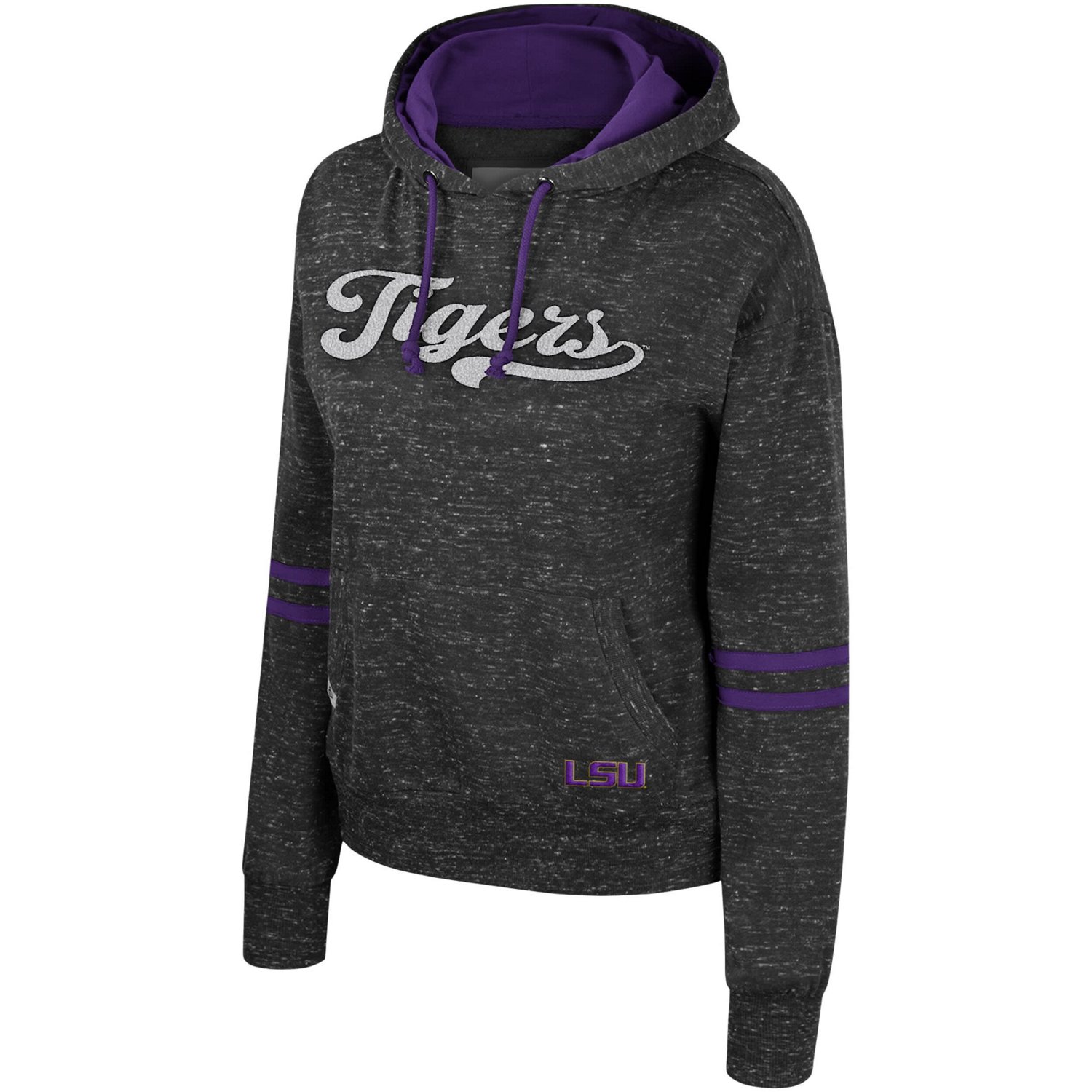 Colosseum LSU Tigers Catherine Speckle Pullover Hoodie                                                                           - view number 2