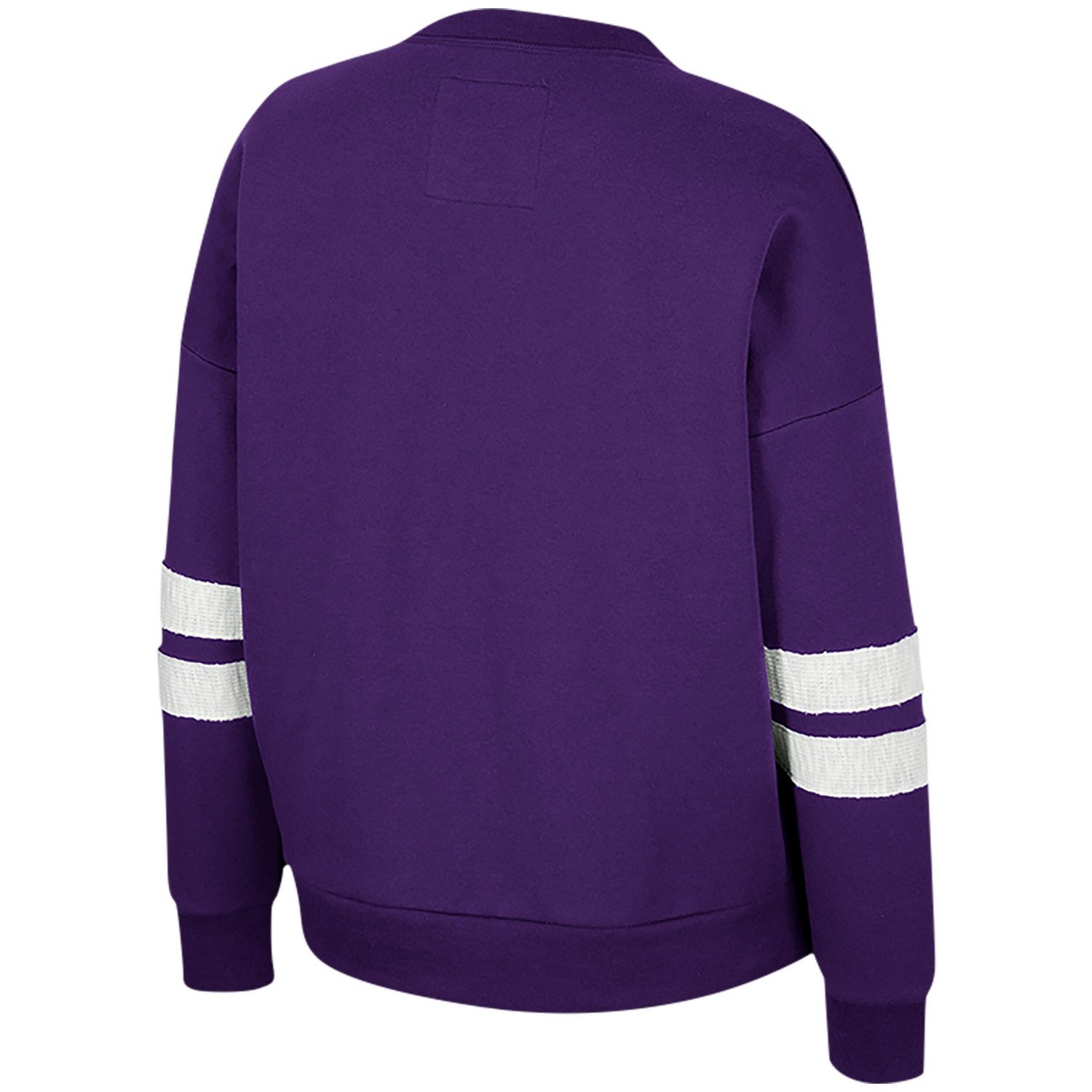 Colosseum LSU Tigers Perfect Date Notch Neck Pullover Sweatshirt                                                                 - view number 3