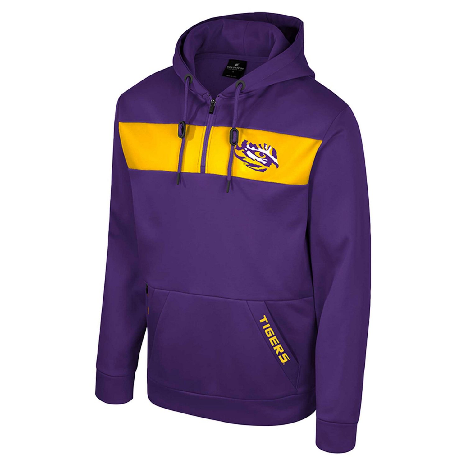 Colosseum LSU Tigers Quarter-Zip Hoodie                                                                                          - view number 2