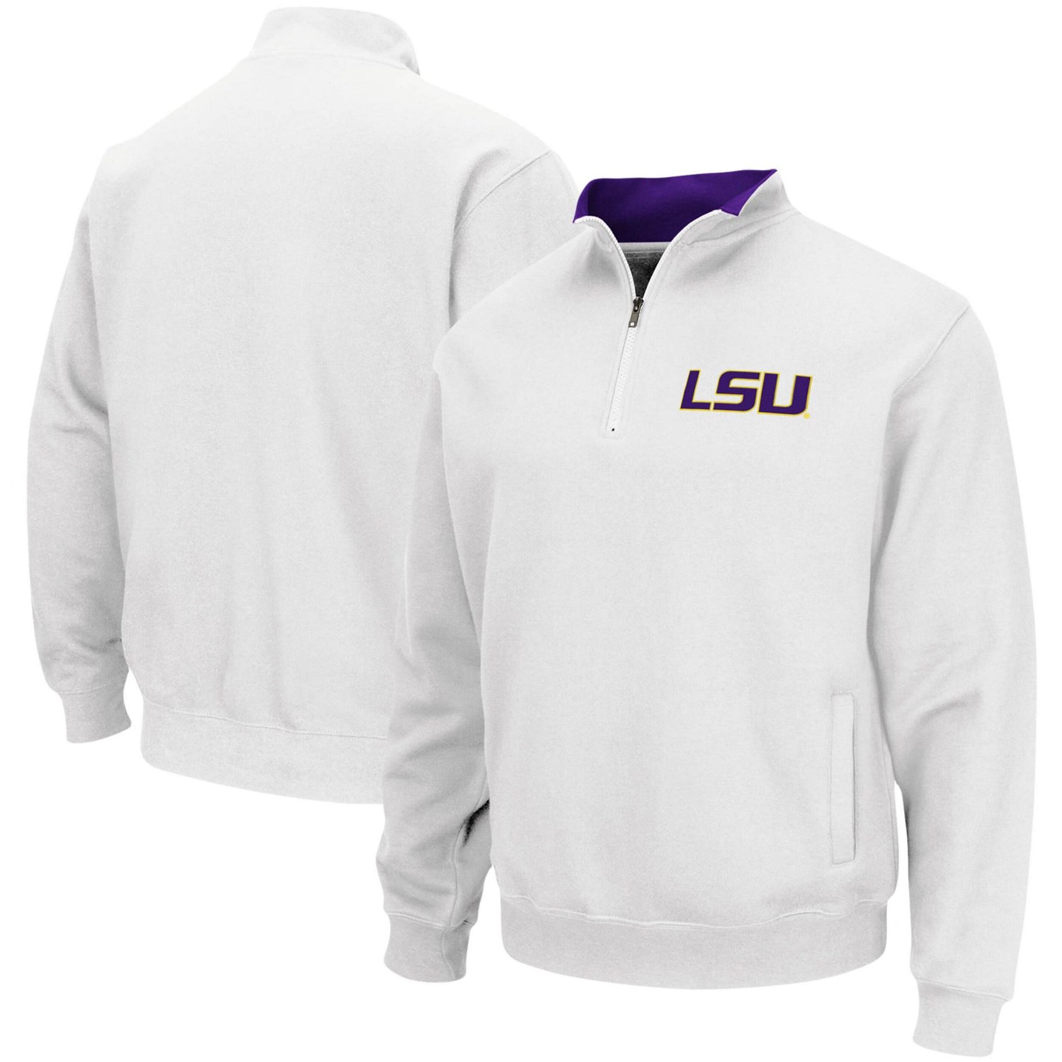 Colosseum LSU Tigers Tortugas Logo Quarter-Zip Pullover Jacket                                                                   - view number 1