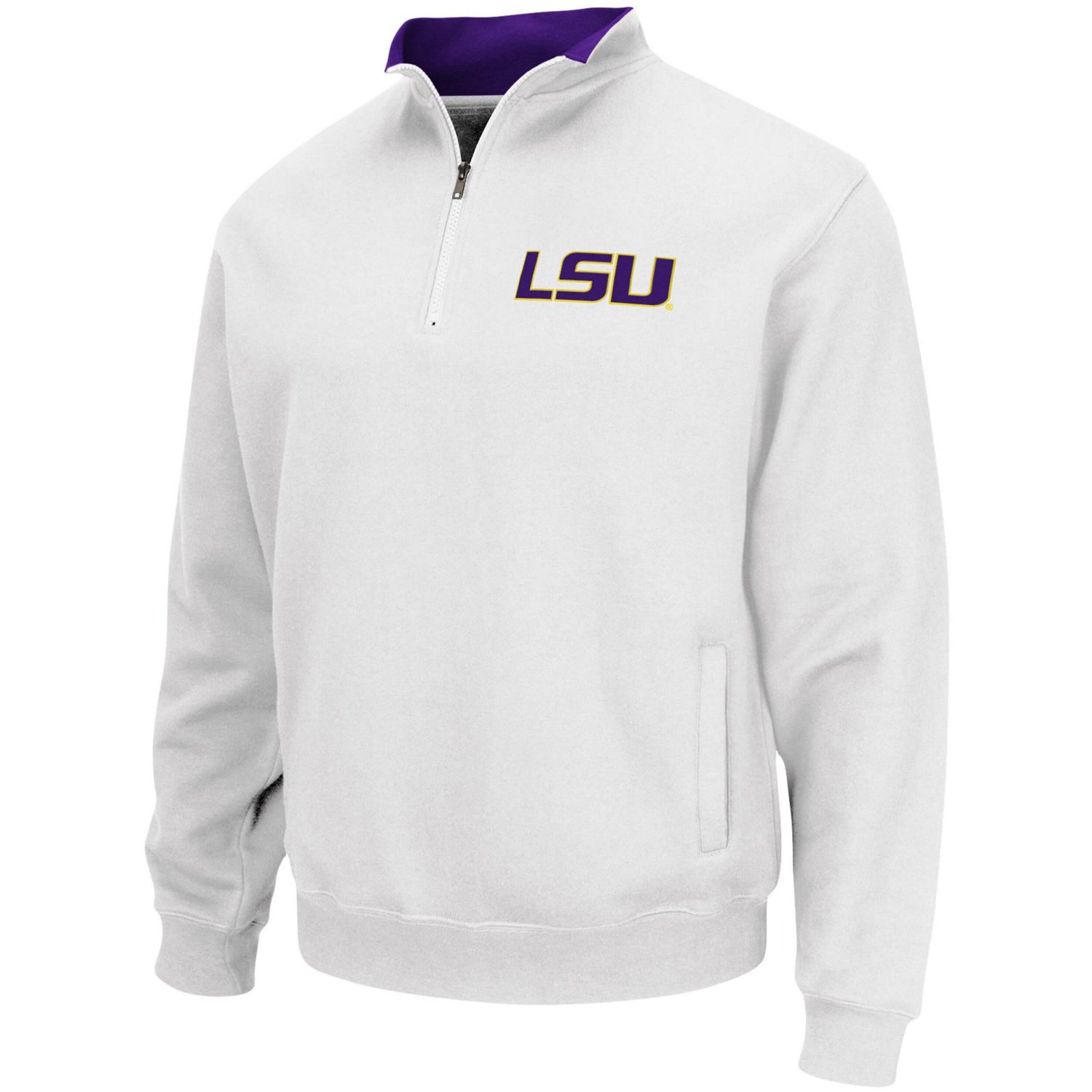 Colosseum LSU Tigers Tortugas Logo Quarter-Zip Pullover Jacket                                                                   - view number 2