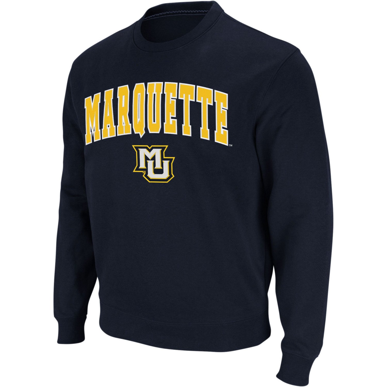 Colosseum Marquette Golden Eagles Arch  Logo Crew Neck Sweatshirt - view number 2