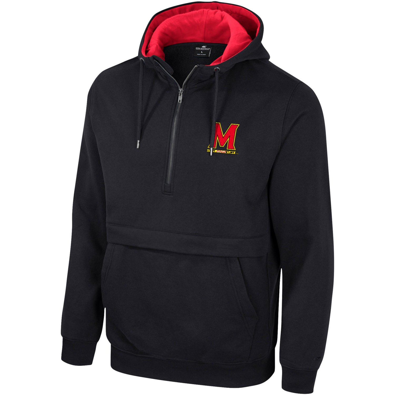 Colosseum Maryland Terrapins Half-Zip Hoodie - view number 2