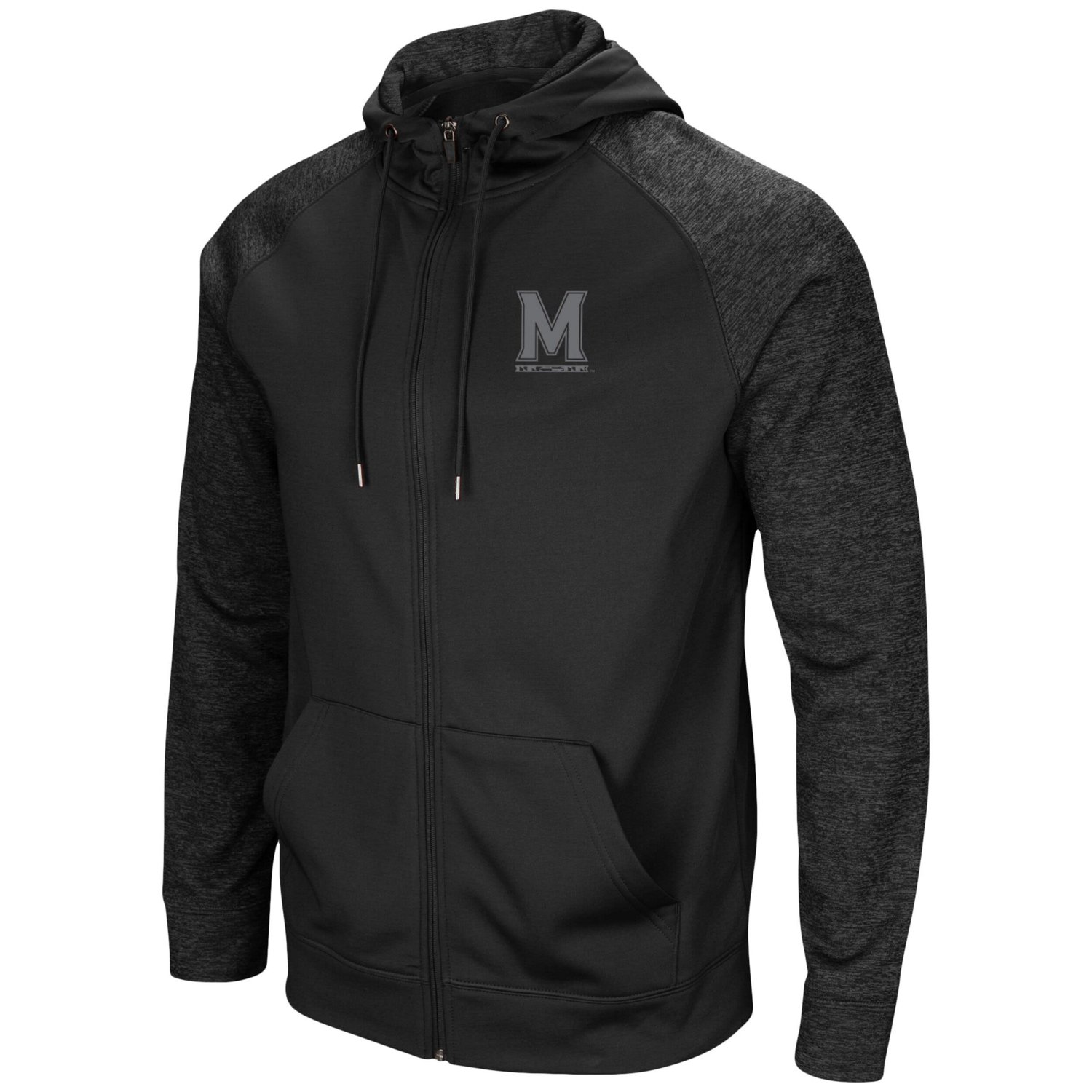 Colosseum Maryland Terrapins out 30 Tonal Raglan Full-Zip Hoodie                                                                 - view number 2