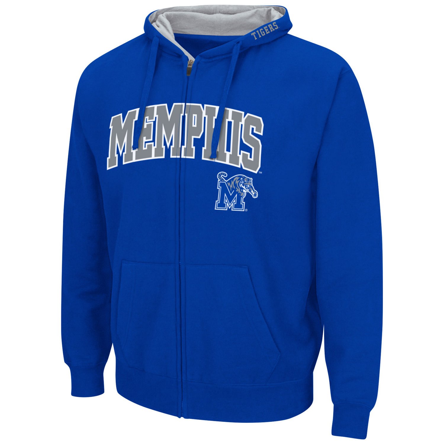 Colosseum Memphis Tigers Arch  Logo 30 Full-Zip Hoodie - view number 2