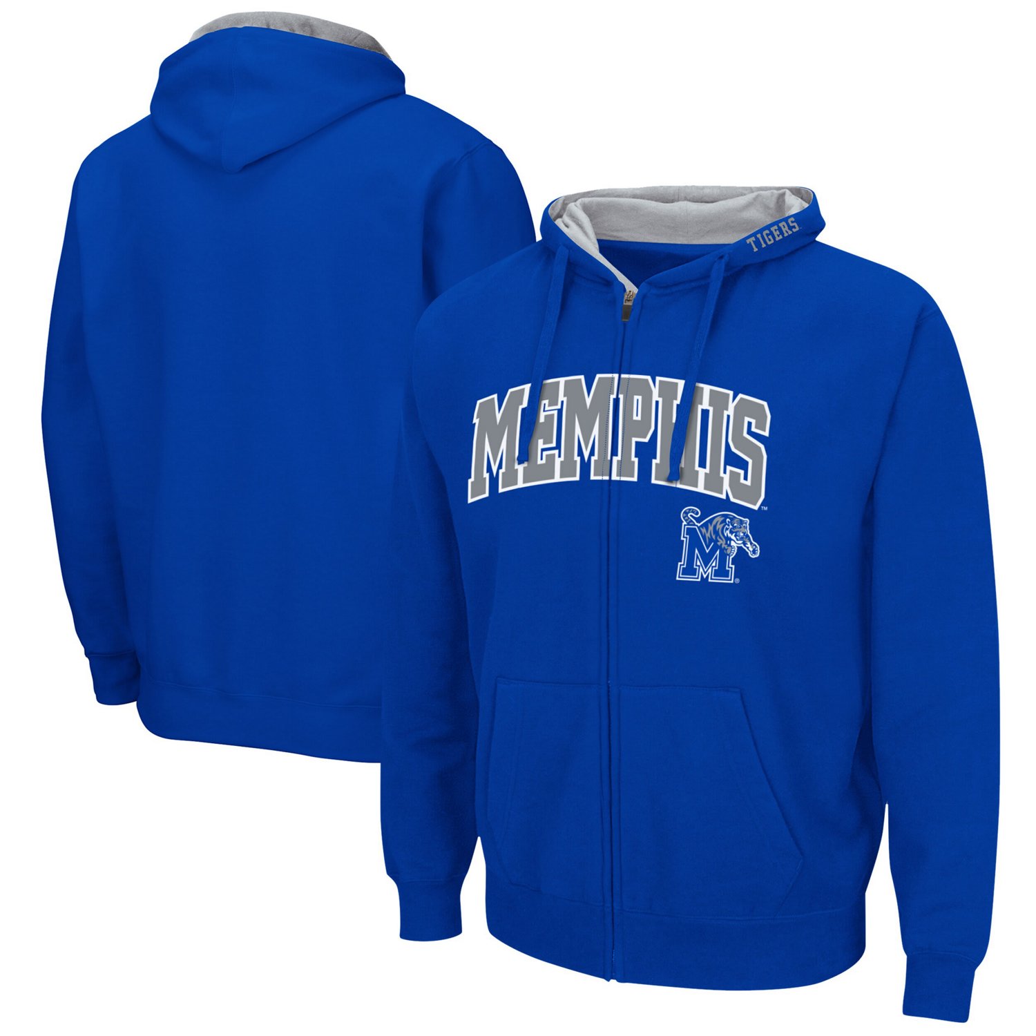 Colosseum Memphis Tigers Arch  Logo 30 Full-Zip Hoodie - view number 1