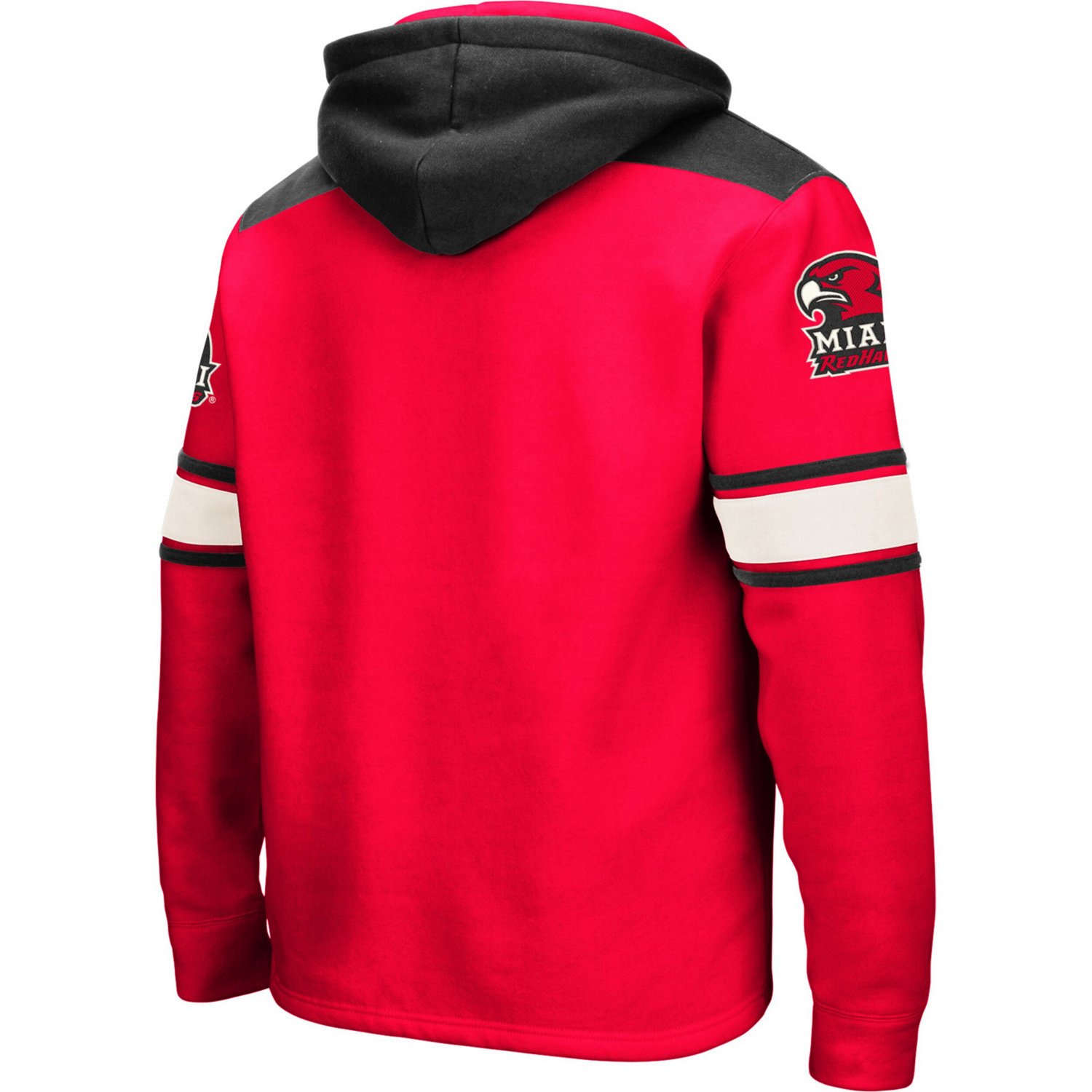 Colosseum Miami University Hawks 20 Lace-Up Pullover Hoodie                                                                      - view number 4