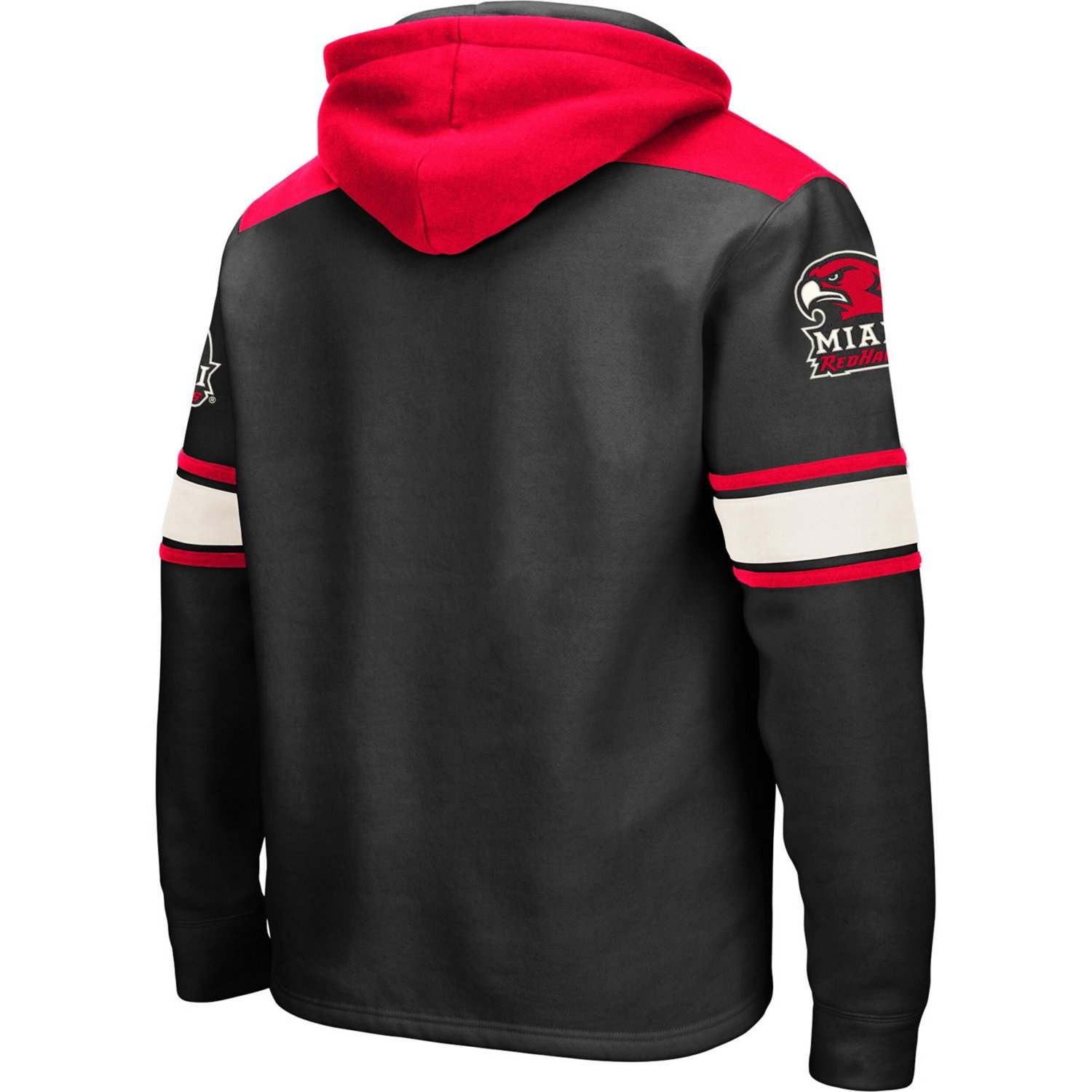 Colosseum Miami University RedHawks 20 Lace-Up Pullover Hoodie - view number 4