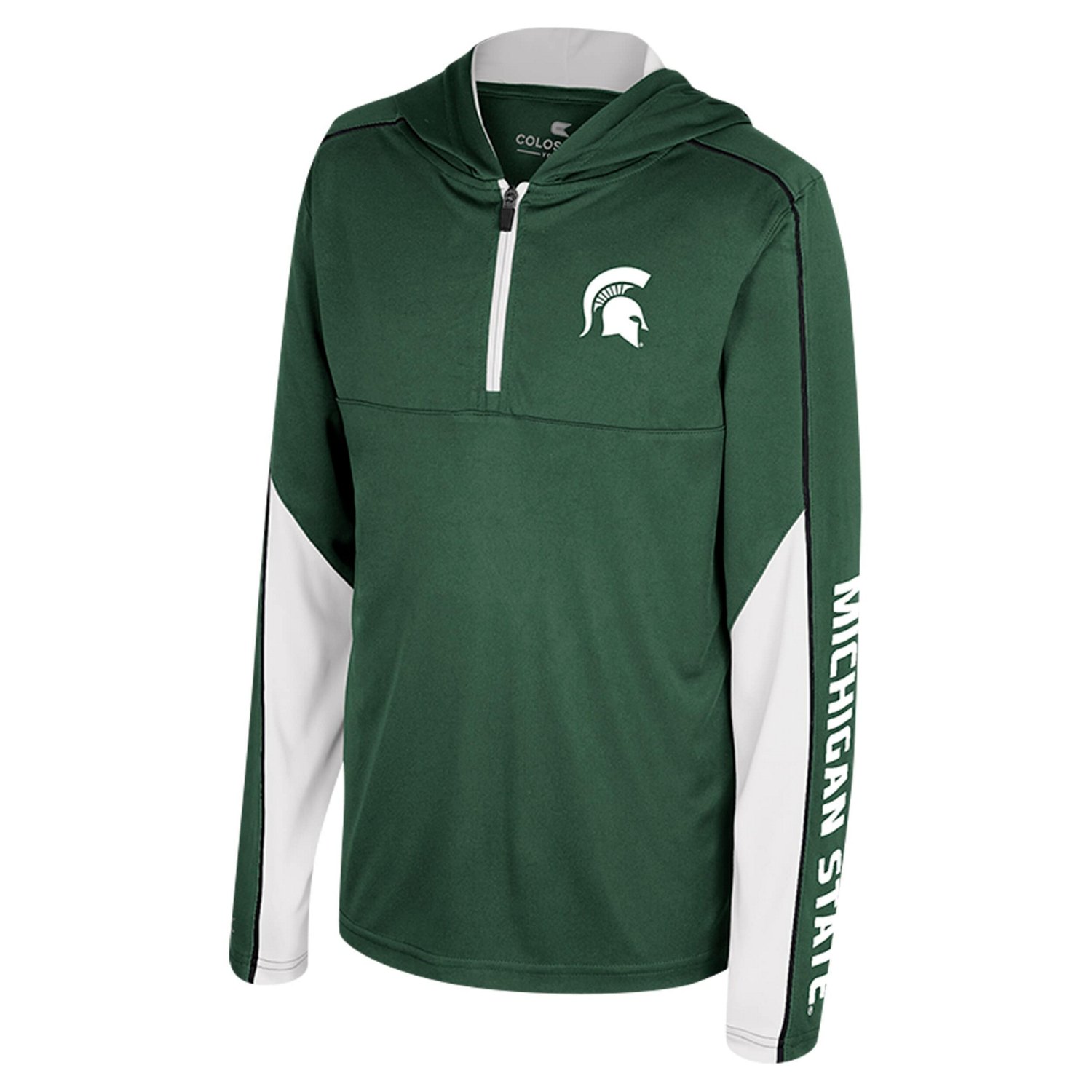Colosseum Michigan State Spartans Hansel Quarter-Zip Hoodie                                                                      - view number 2