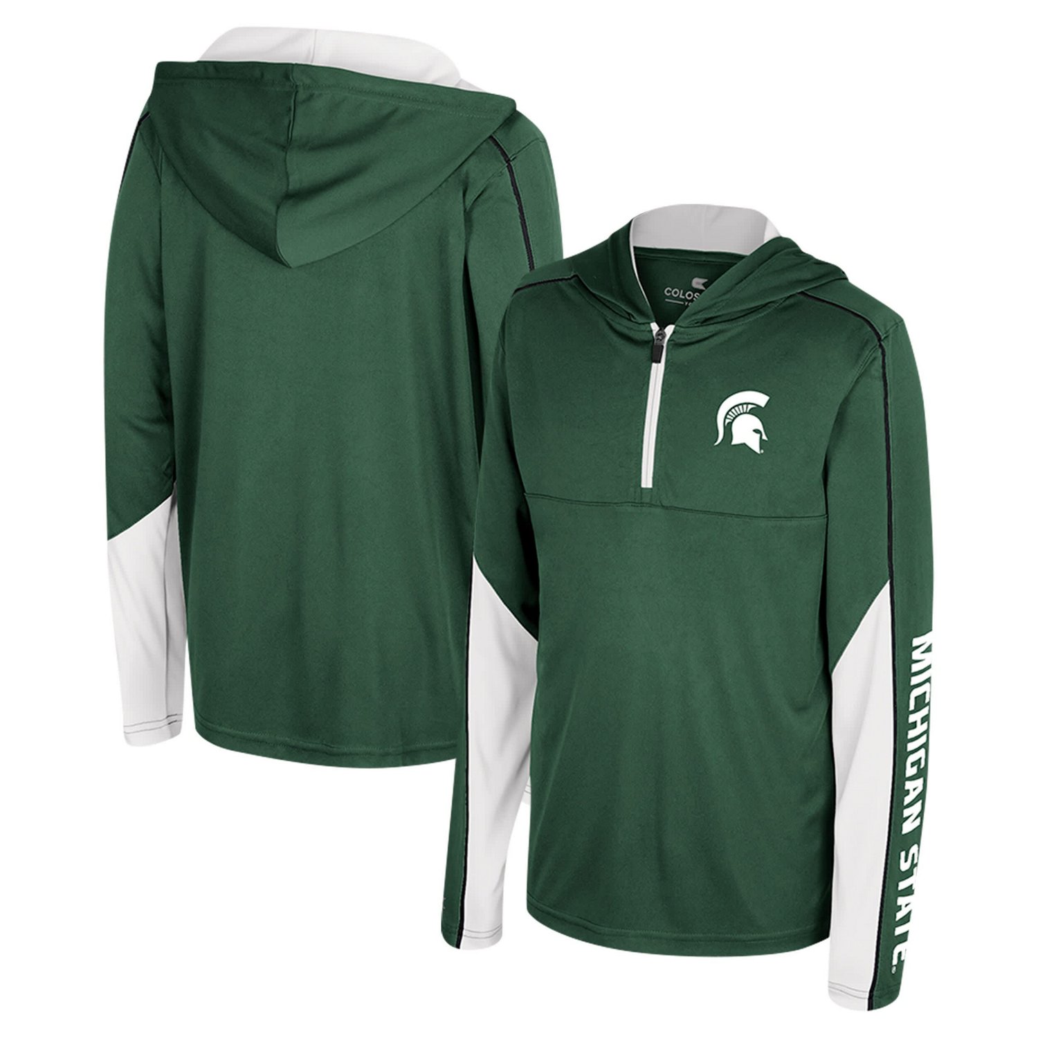 Colosseum Michigan State Spartans Hansel Quarter-Zip Hoodie
