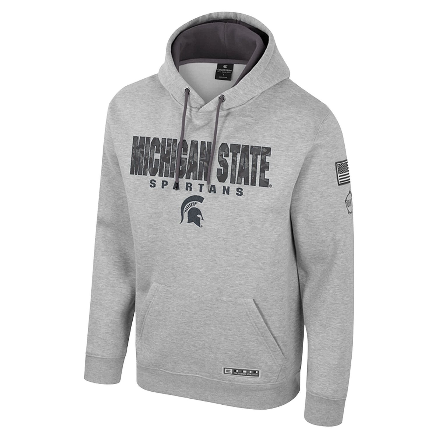 Colosseum Michigan State Spartans Oorah OHT Military Appreciation Pullover Hoodie - view number 2