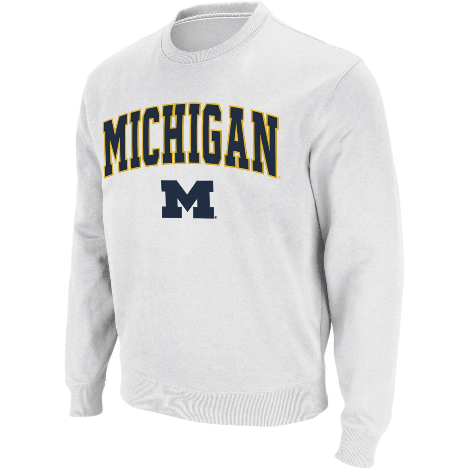 Colosseum Michigan Wolverines Arch  Logo Crew Neck Sweatshirt - view number 1