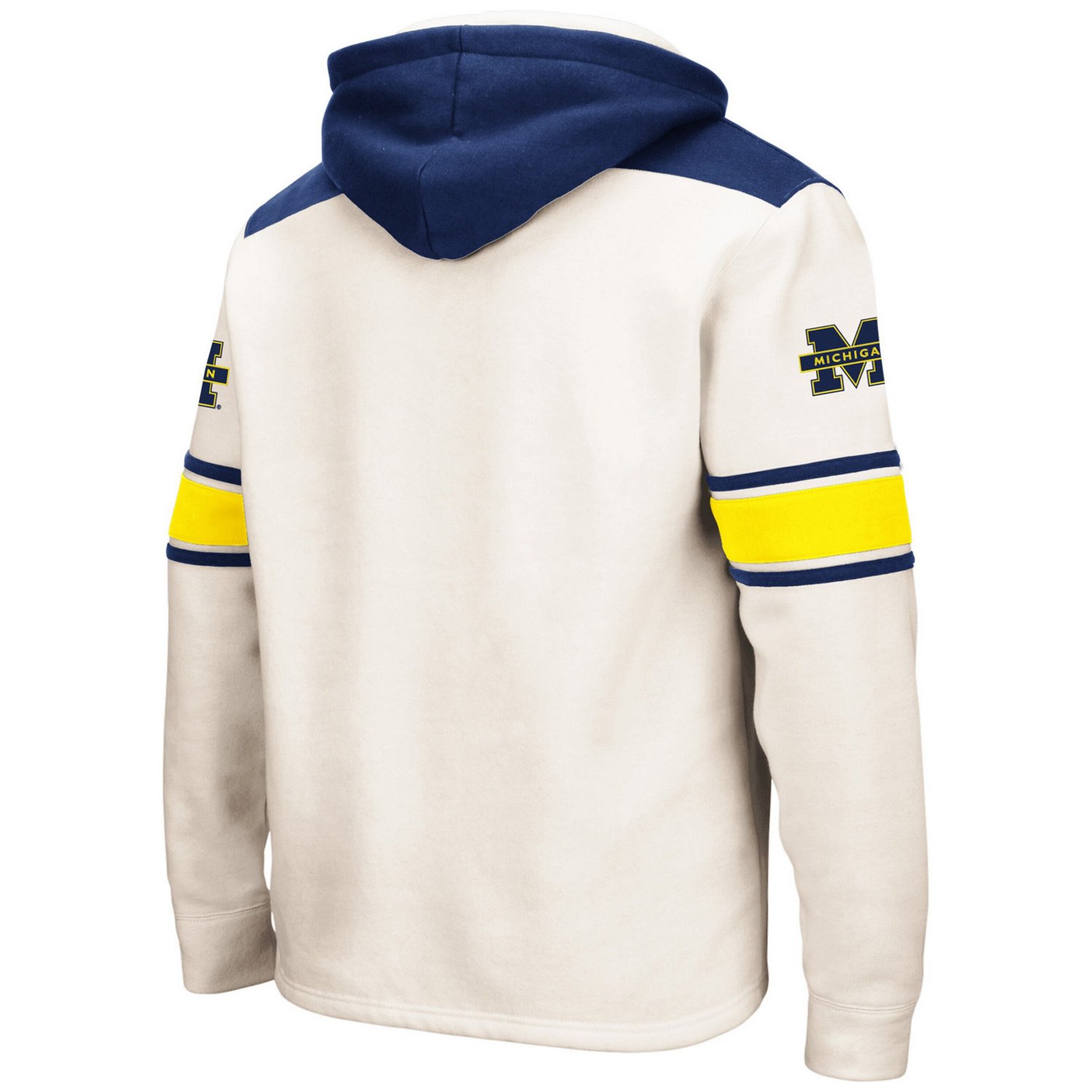 Colosseum Michigan Wolverines Big  Tall Hockey Lace-Up Pullover Hoodie