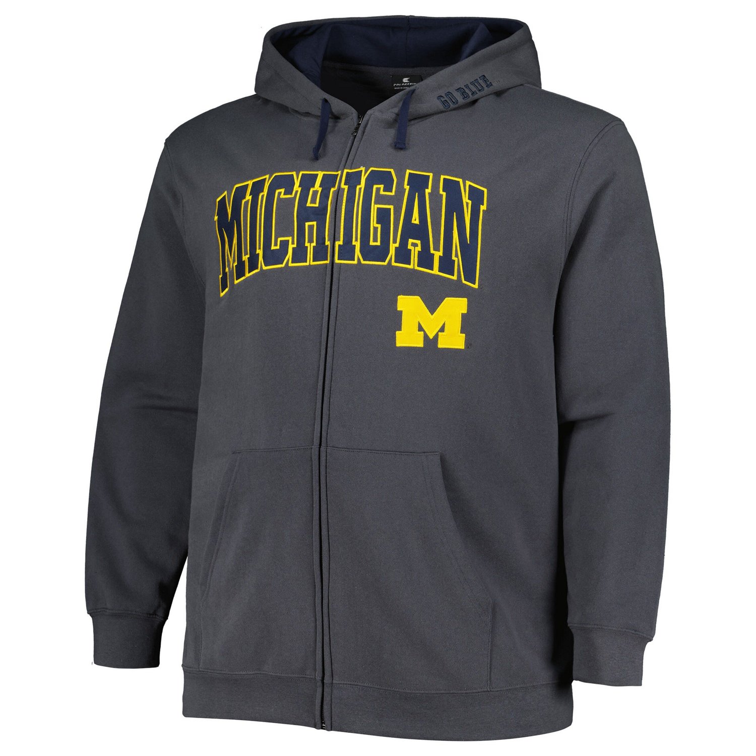 Colosseum Michigan Wolverines Big  Tall Team Full-Zip Hoodie - view number 2