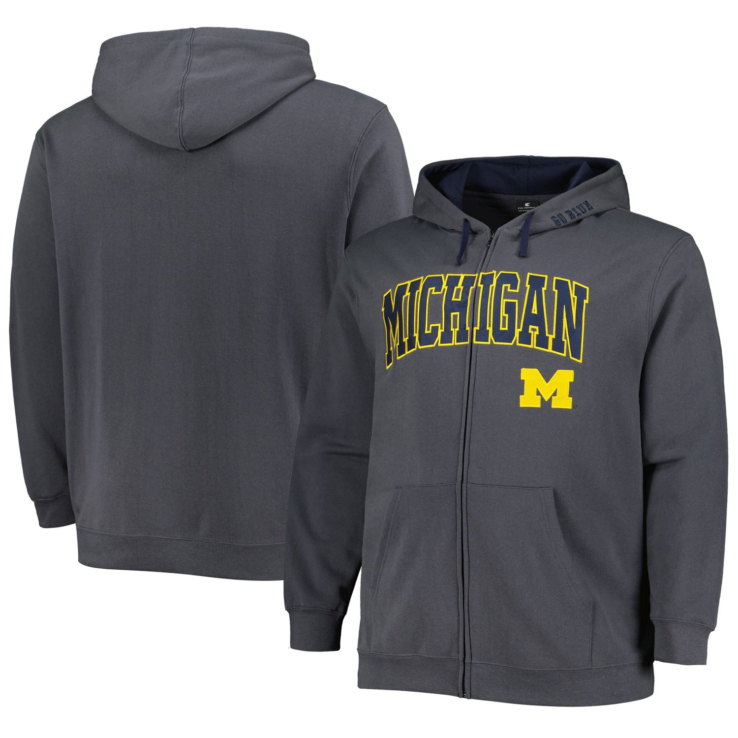 Colosseum Michigan Wolverines Big  Tall Team Full-Zip Hoodie - view number 1