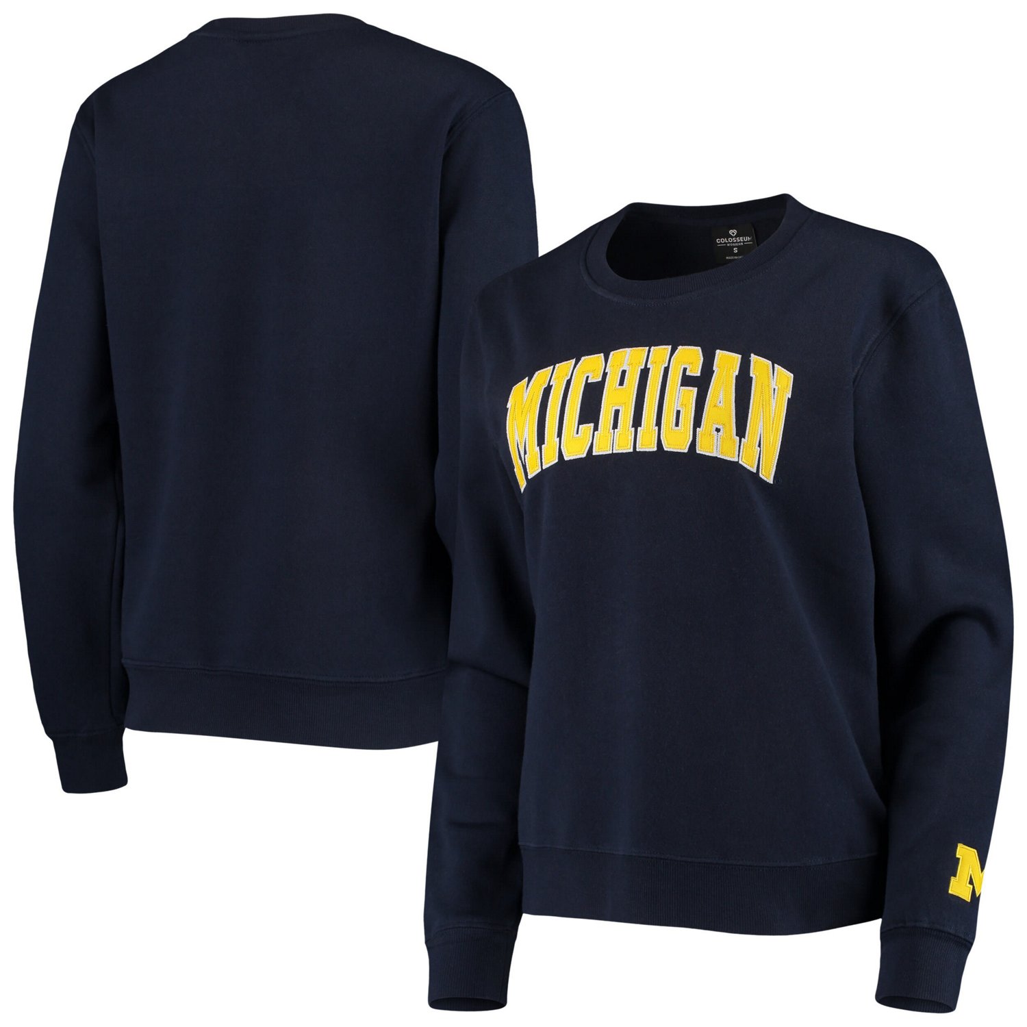 Colosseum Michigan Wolverines Campanile Pullover Sweatshirt