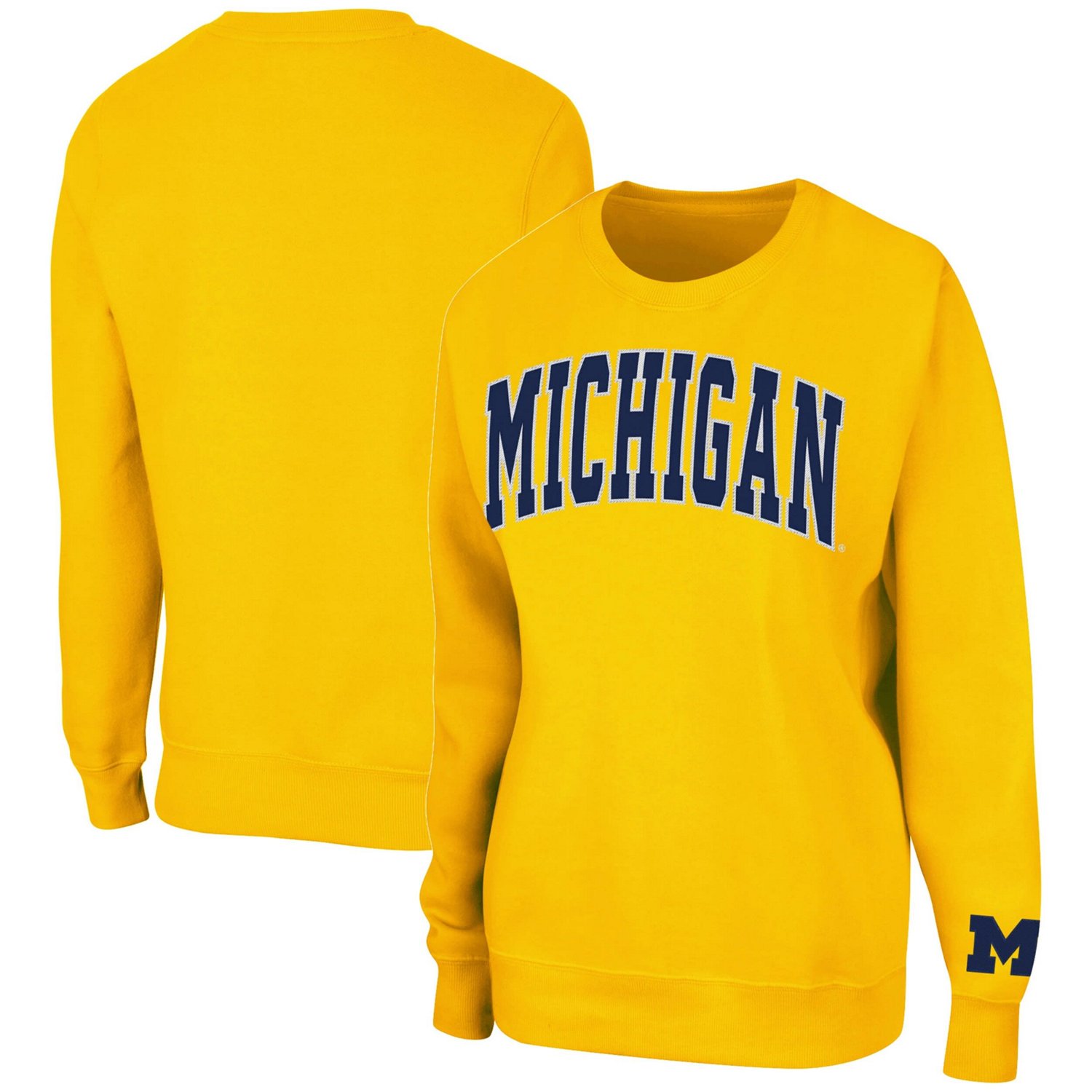 Colosseum Michigan Wolverines Campanile Pullover Sweatshirt