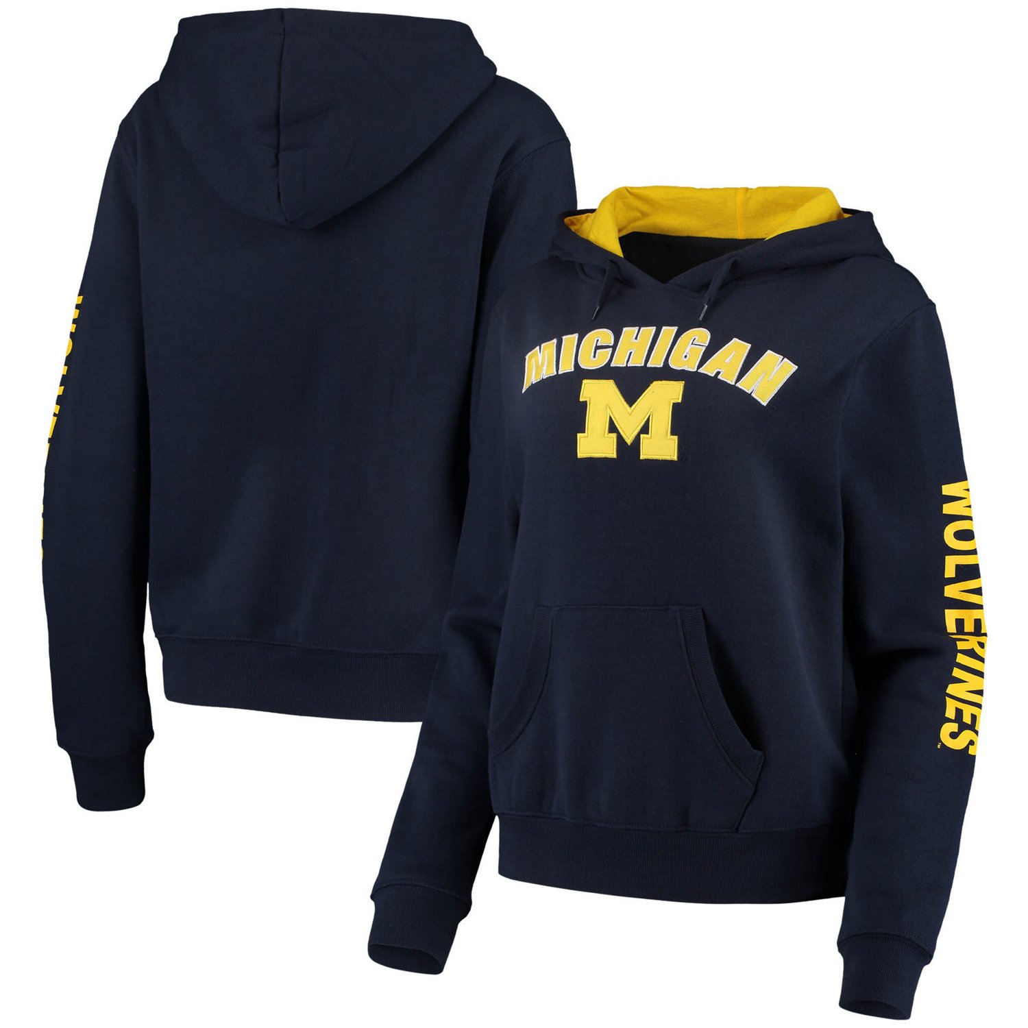 Colosseum Michigan Wolverines Loud and Proud Pullover Hoodie                                                                     - view number 1