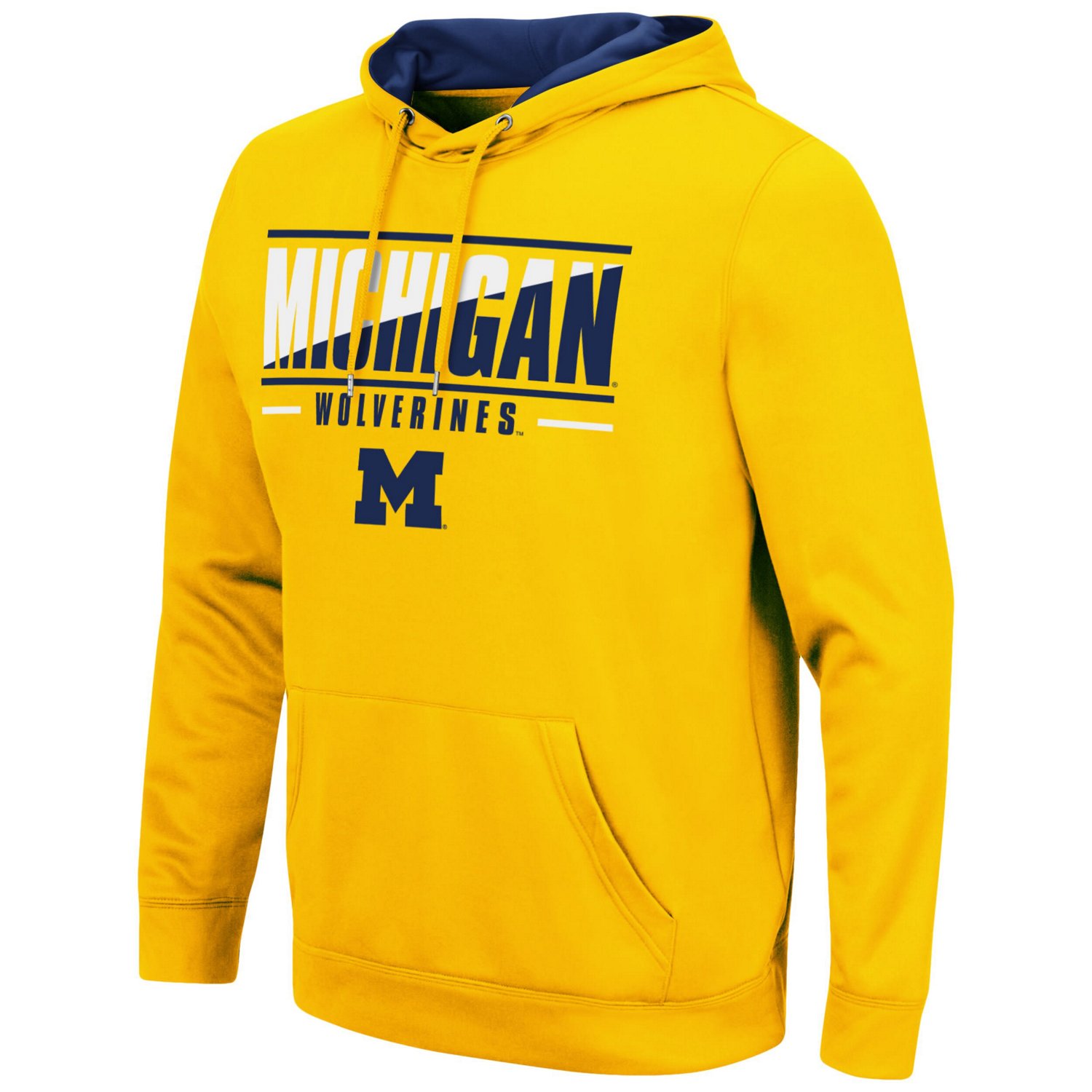 Colosseum Michigan Wolverines Slash Stack 20 Pullover Hoodie