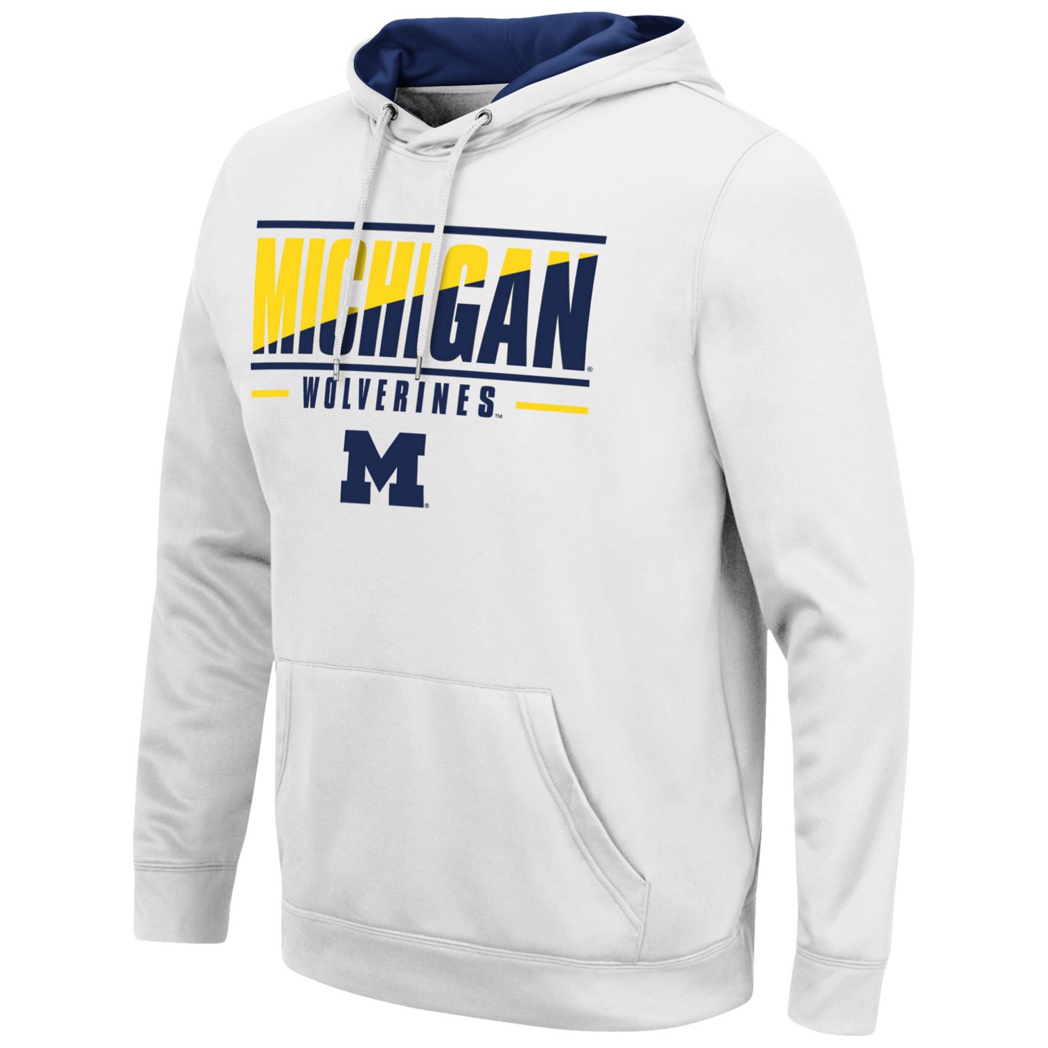 Colosseum Michigan Wolverines Slash Stack 20 Pullover Hoodie - view number 2