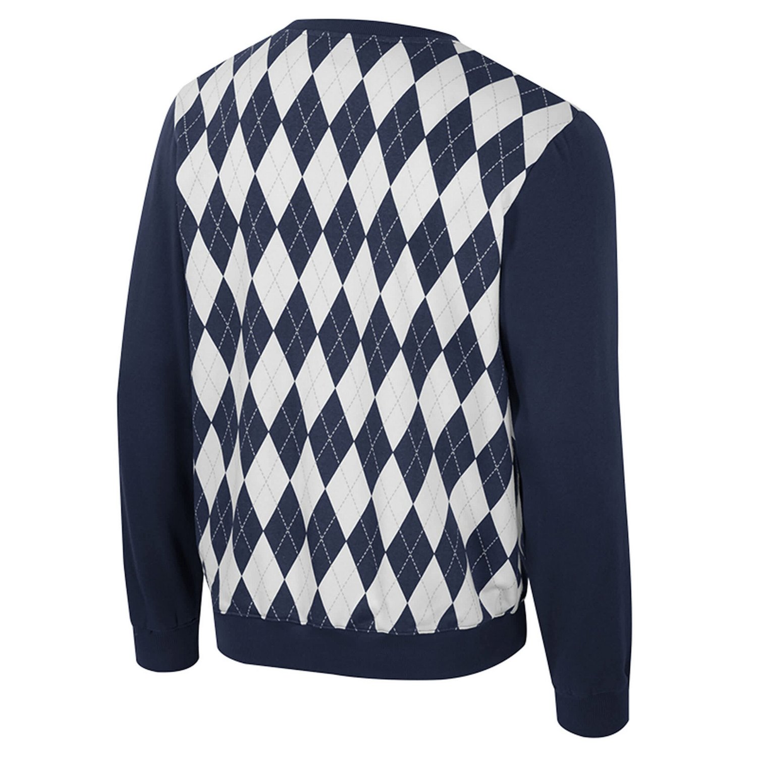 Colosseum Michigan Wolverines The Dealio Argyle Pullover Sweatshirt