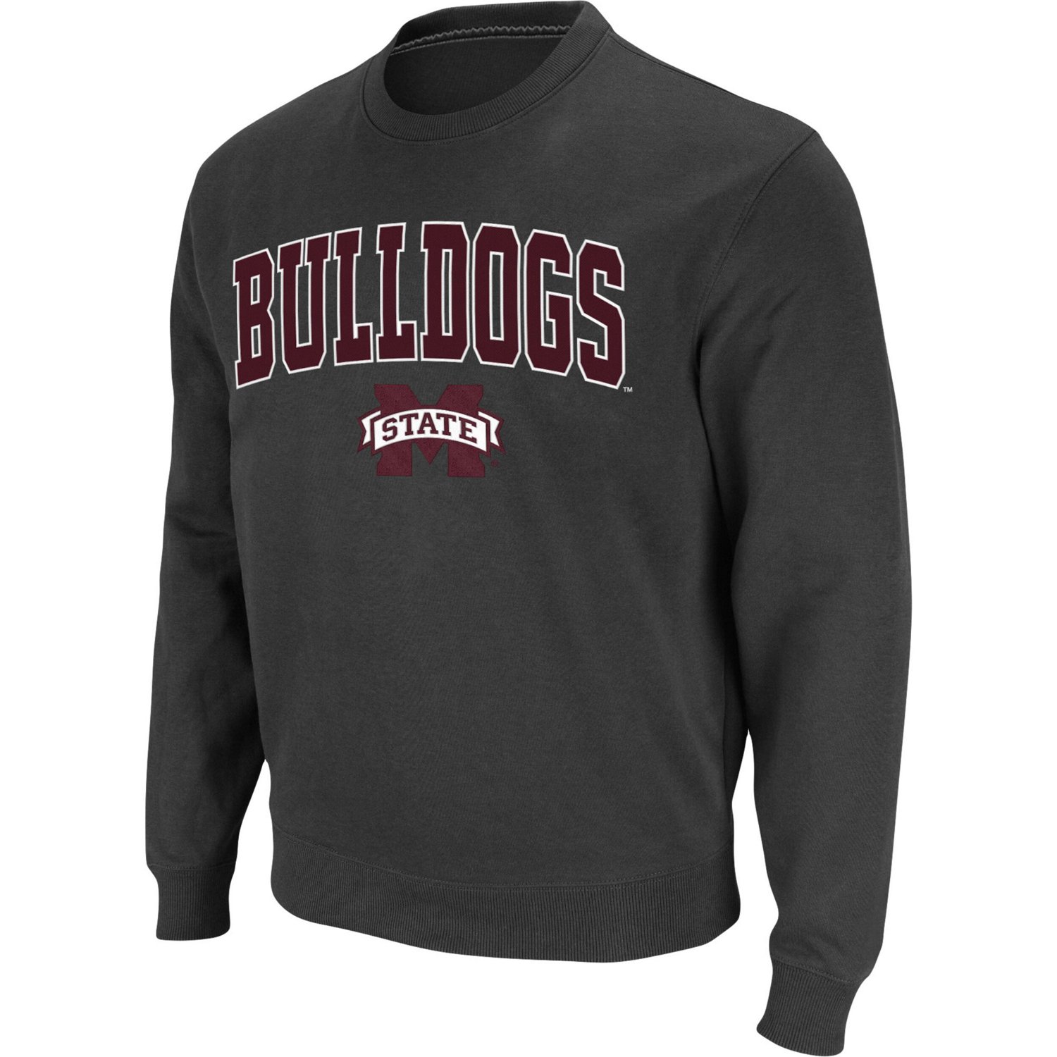 Colosseum Mississippi State Bulldogs Arch  Logo Tackle Twill Pullover Sweatshirt                                                 - view number 2
